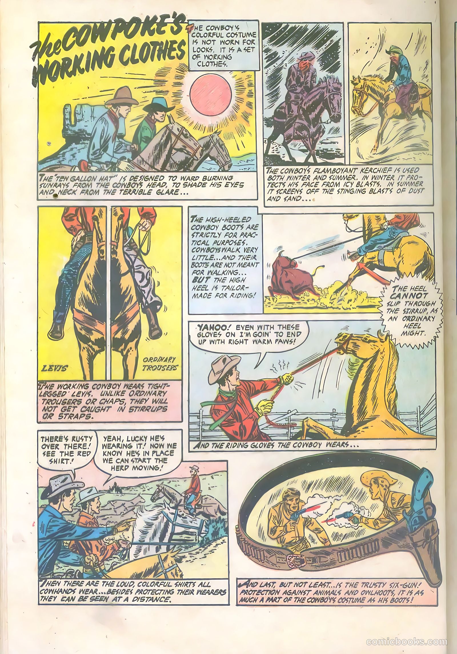 Kid Cowboy #11 (1953) — page 32 of 36