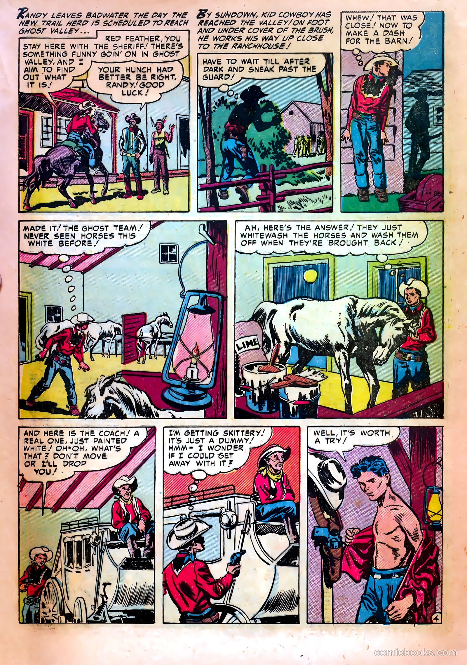 Kid Cowboy #13 (1955) — page 30 of 36