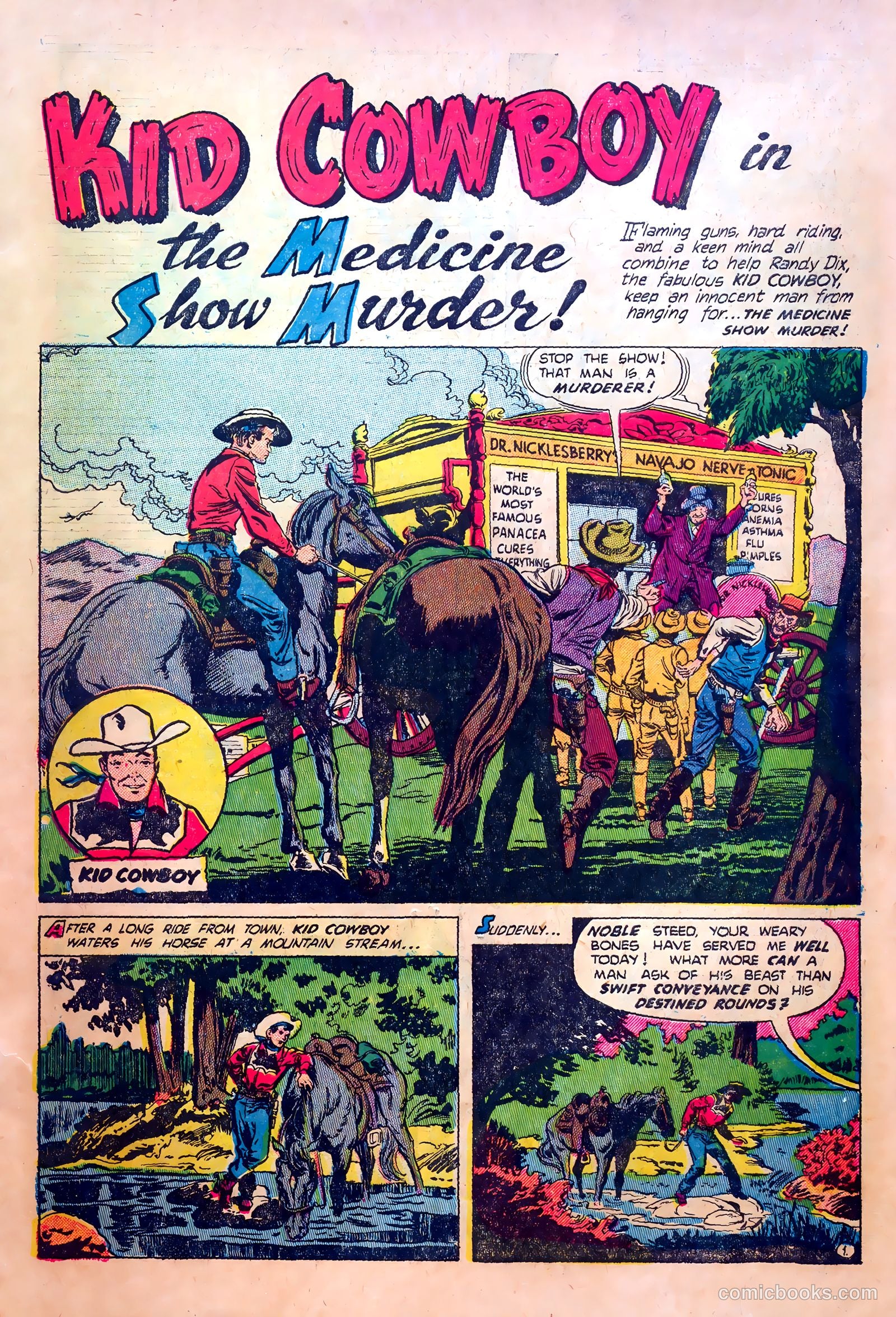 Kid Cowboy #14 (1955) — page 3 of 36
