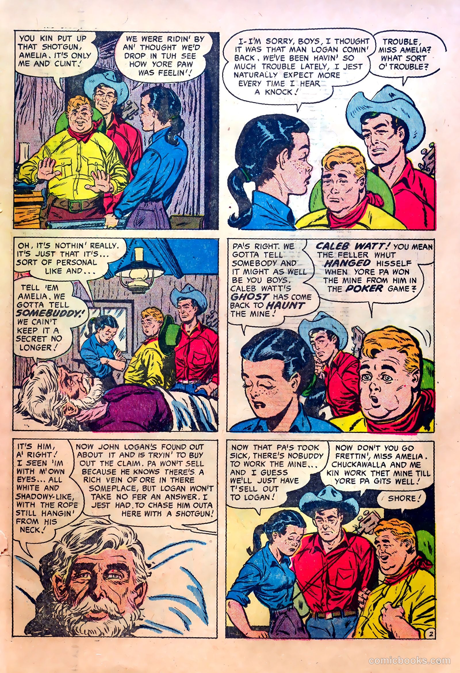 Kid Cowboy #14 (1955) — page 21 of 36