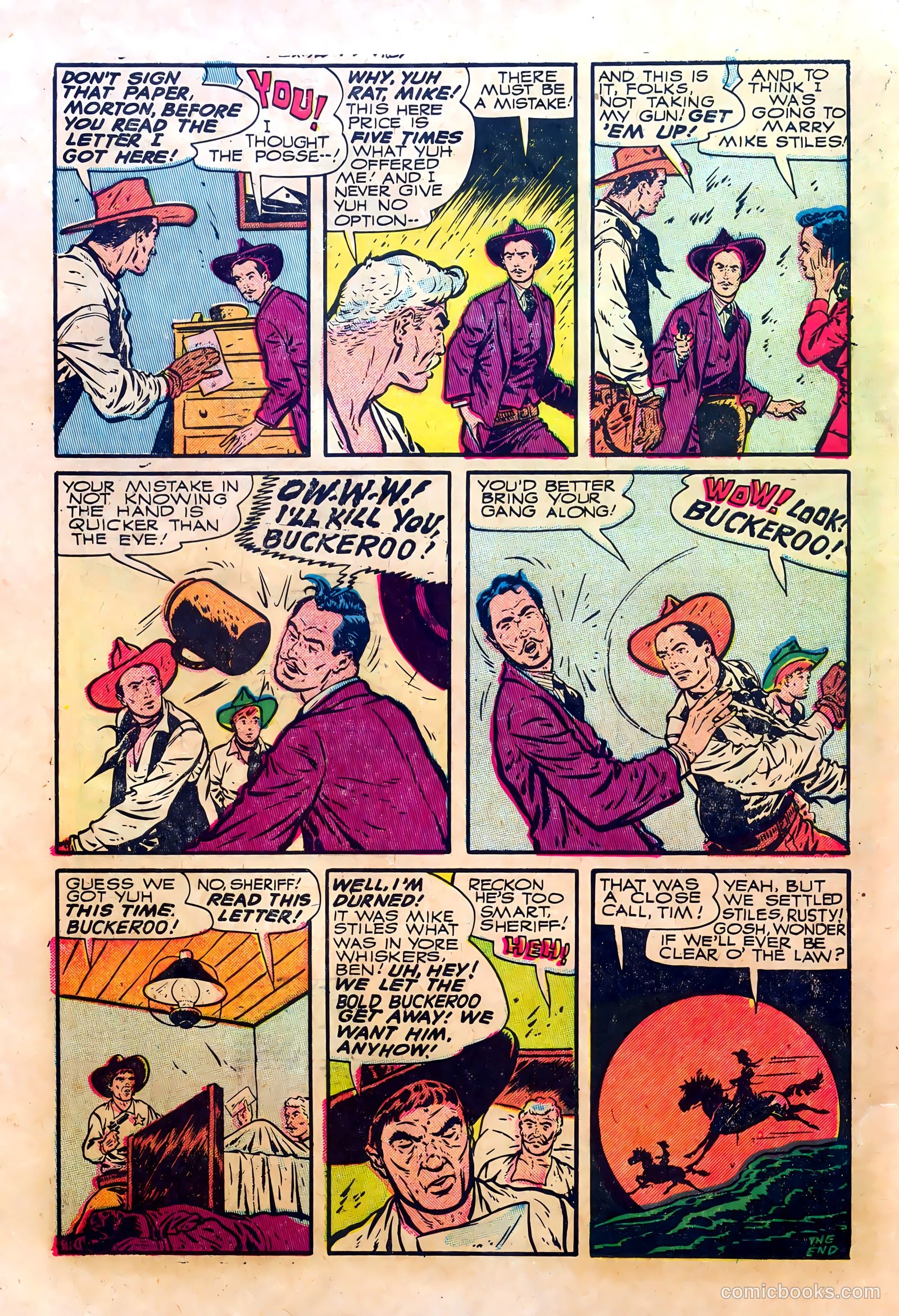 Kid Cowboy #14 (1955) — page 30 of 36