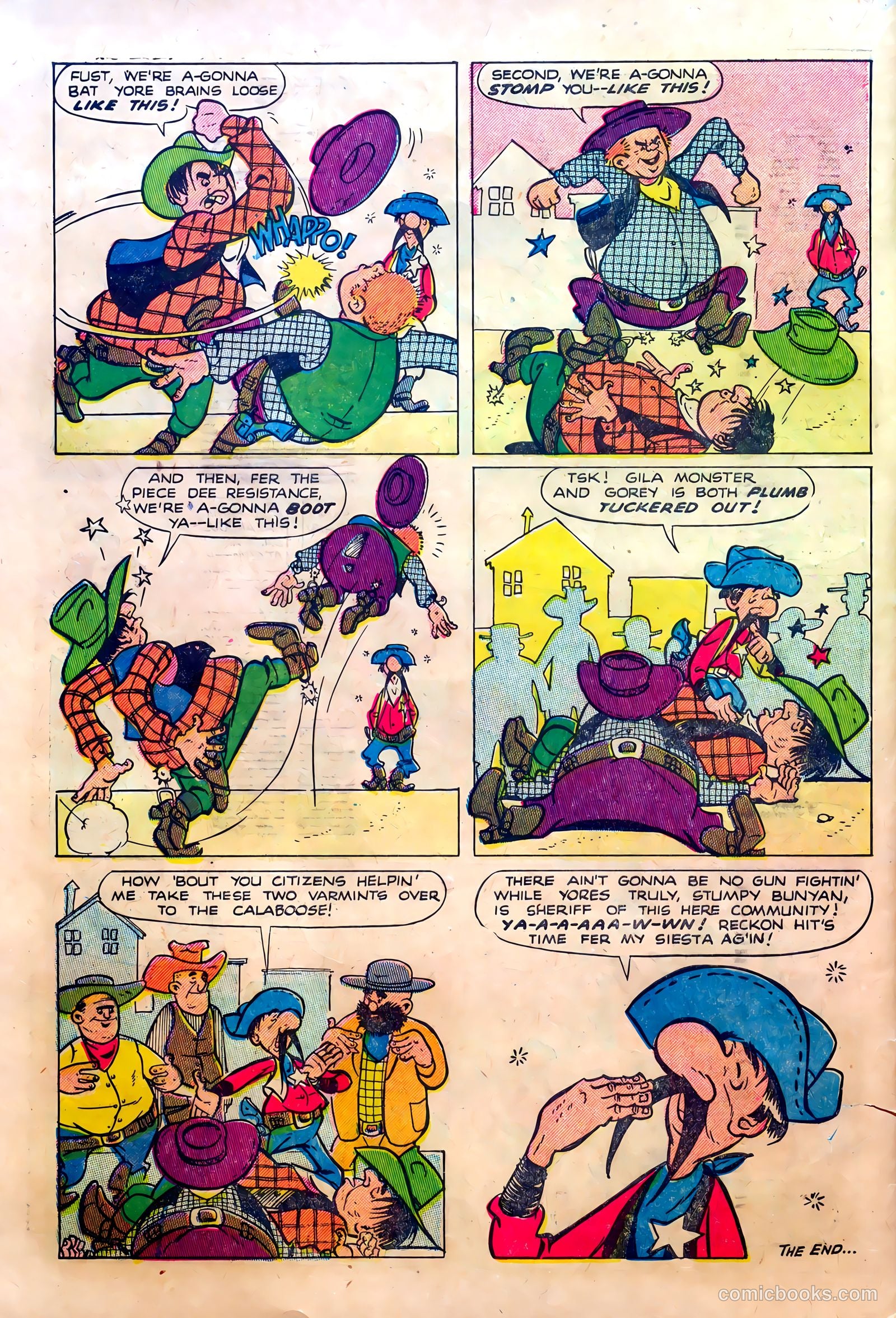 Kid Cowboy #14 (1955) — page 32 of 36
