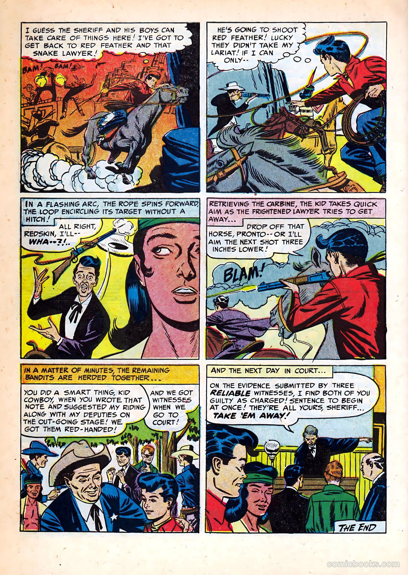 Kid Cowboy #2 (1950) — page 34 of 37