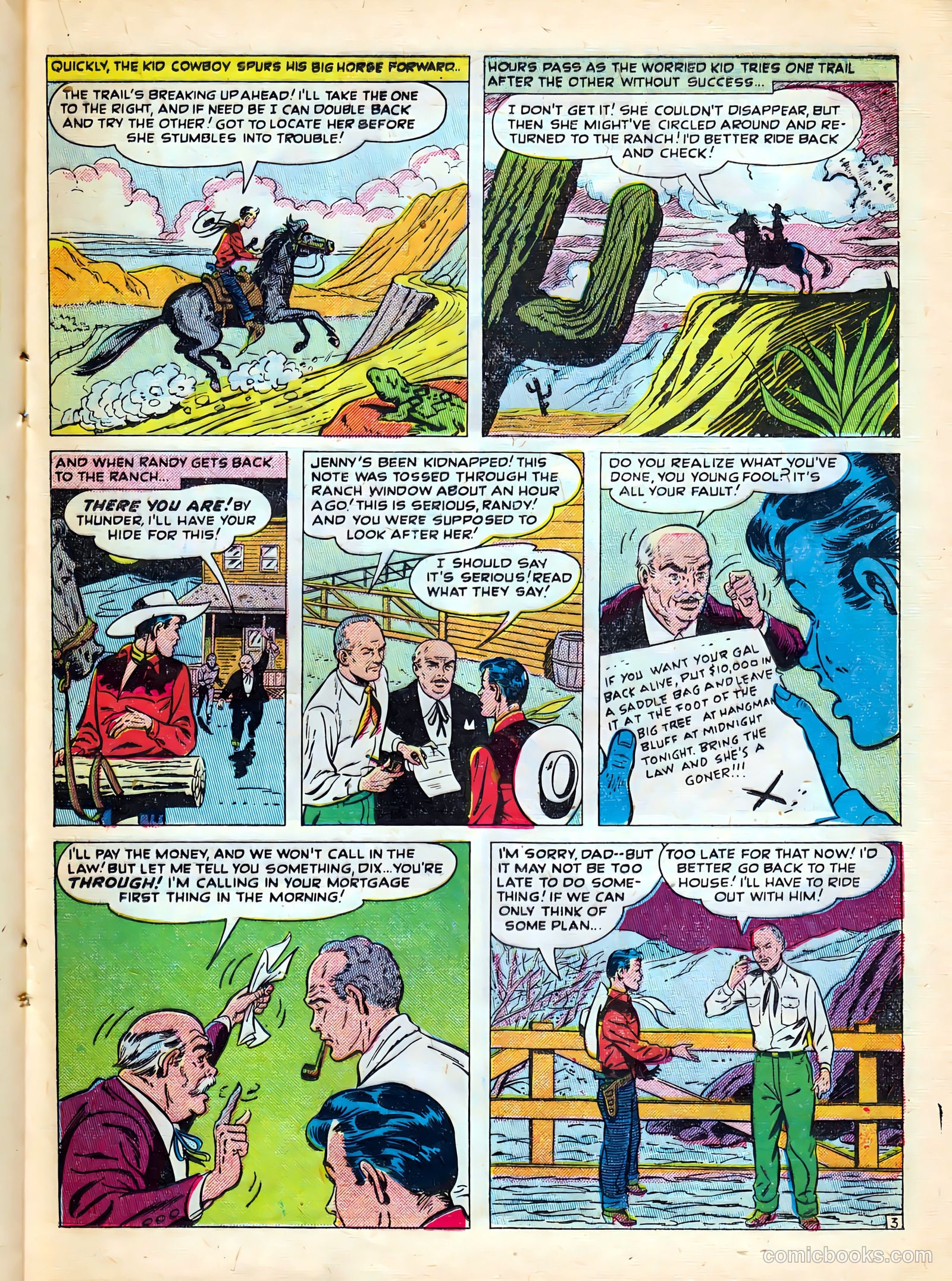 Kid Cowboy #3 (1950) — page 17 of 36
