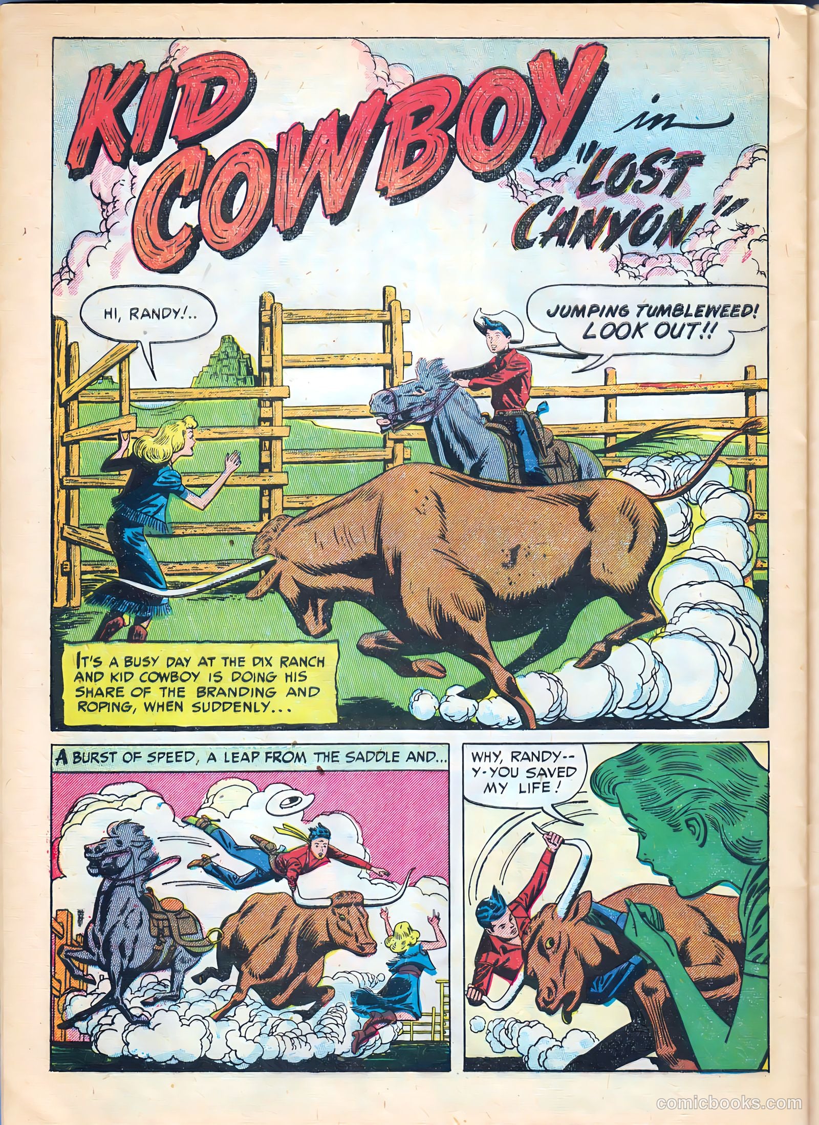 Kid Cowboy #3 (1950) — page 28 of 36