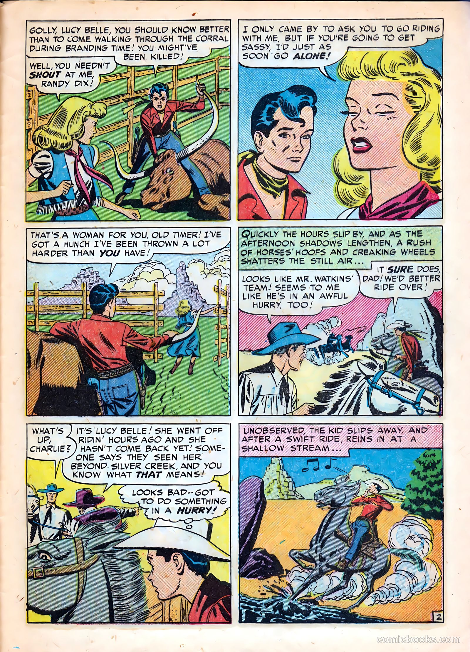Kid Cowboy #3 (1950) — page 29 of 36