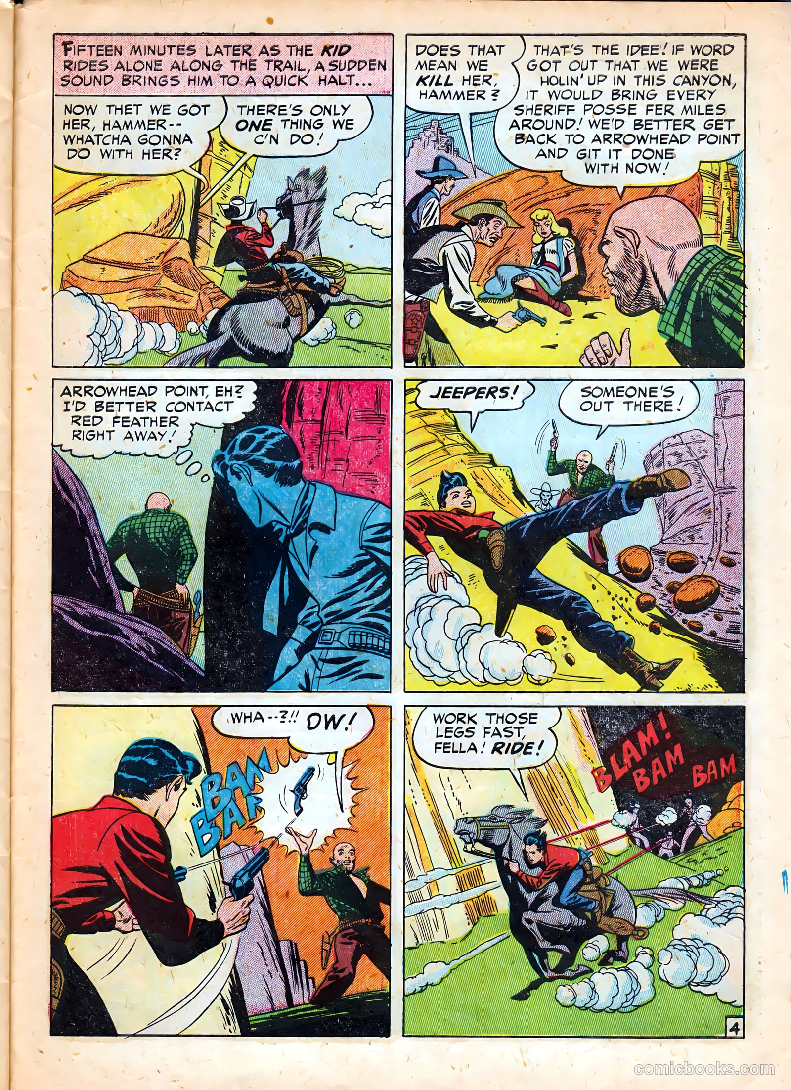Kid Cowboy #3 (1950) — page 31 of 36