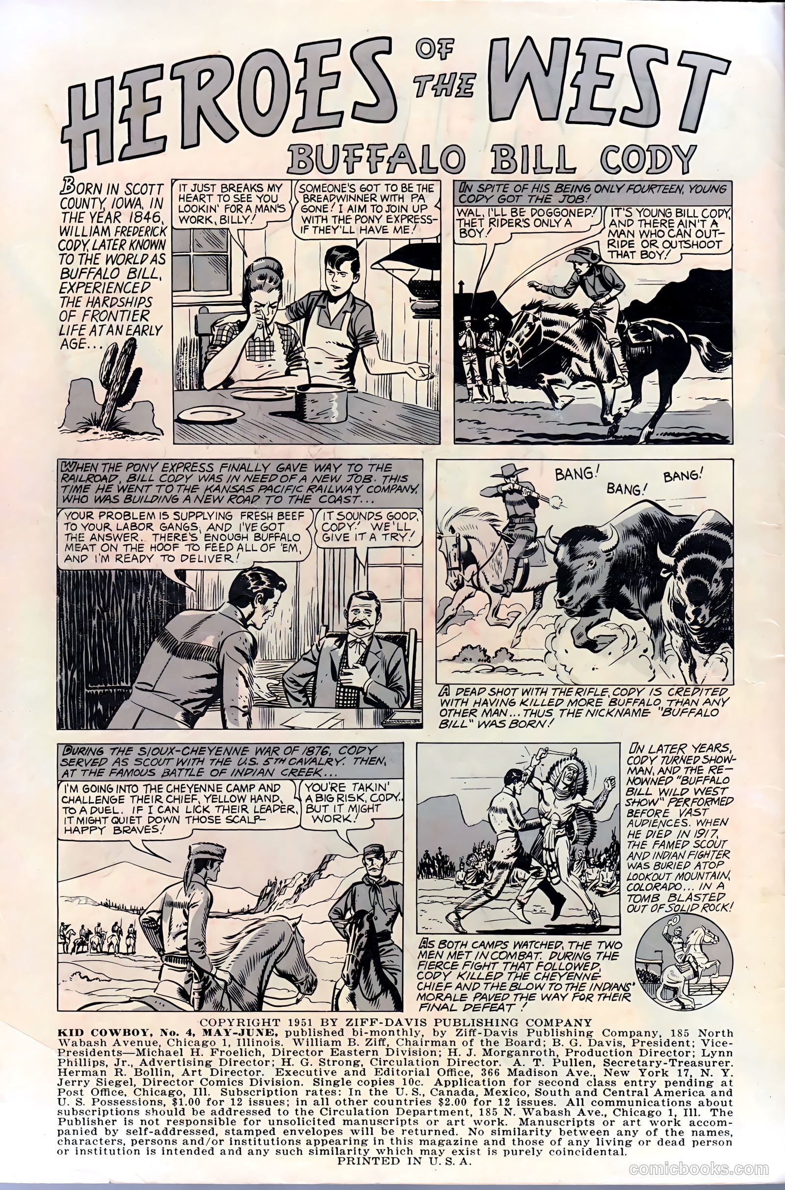 Kid Cowboy #4 (1951) — page 2 of 37