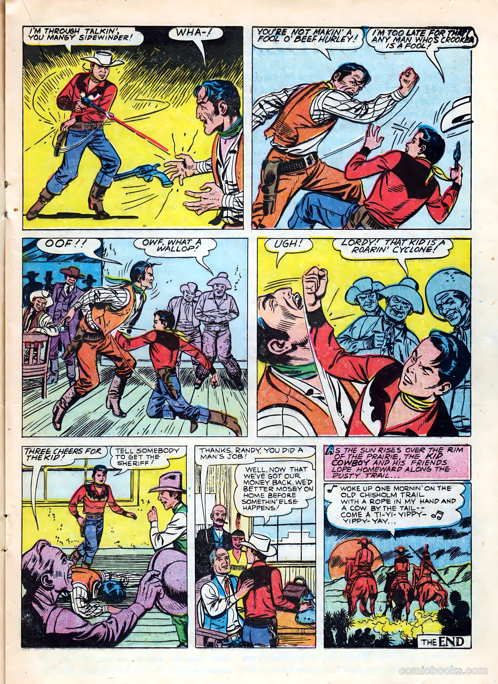 Kid Cowboy #4 (1951) — page 17 of 37