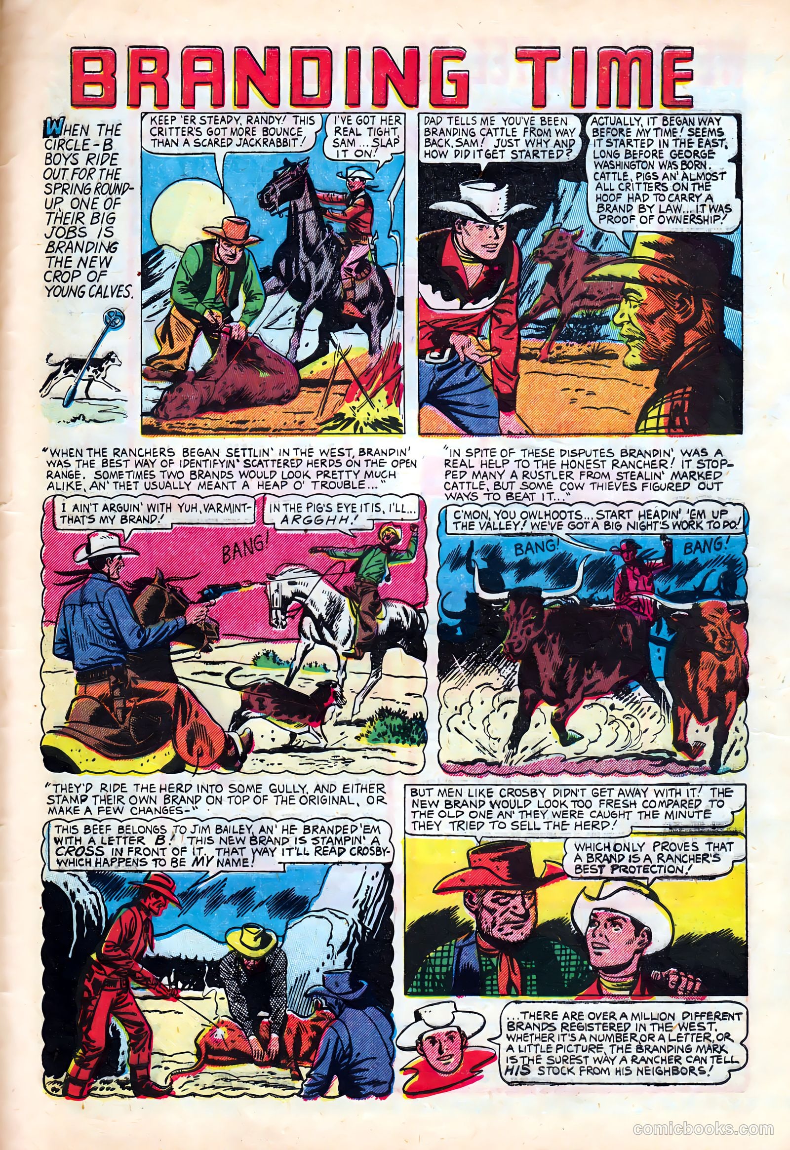 Kid Cowboy #4 (1951) — page 33 of 37