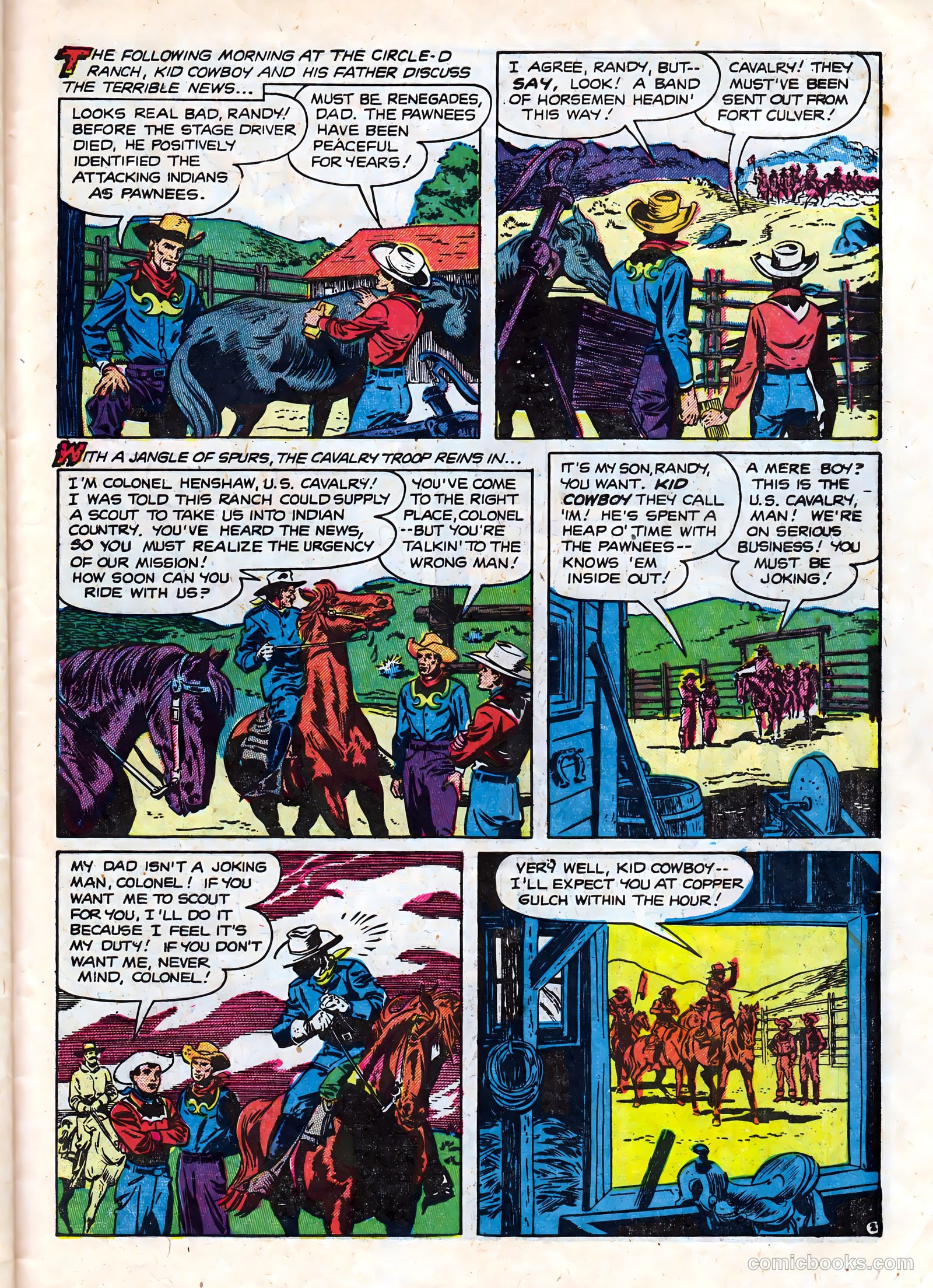 Kid Cowboy #7 (1952) — page 27 of 36