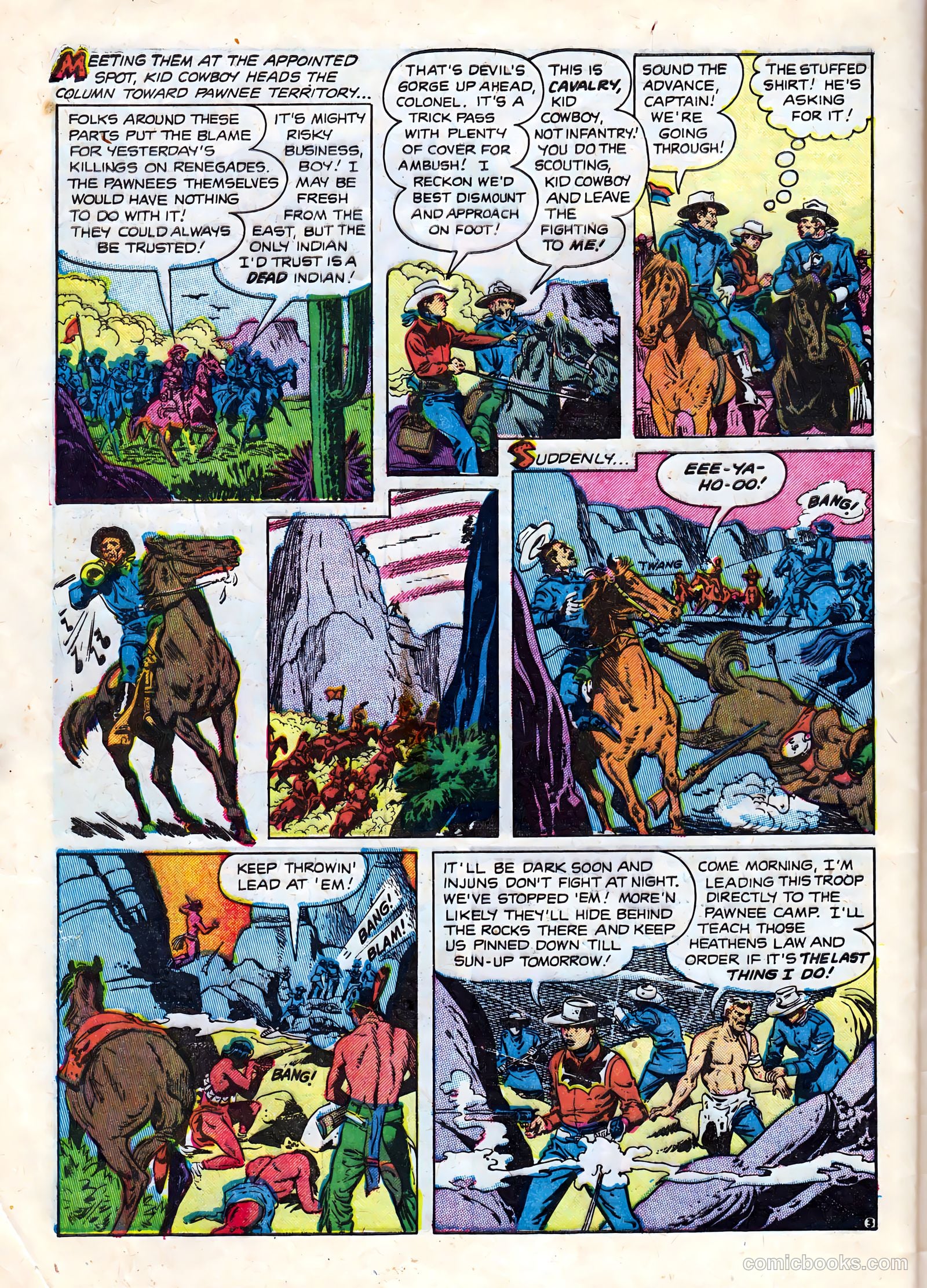 Kid Cowboy #7 (1952) — page 28 of 36