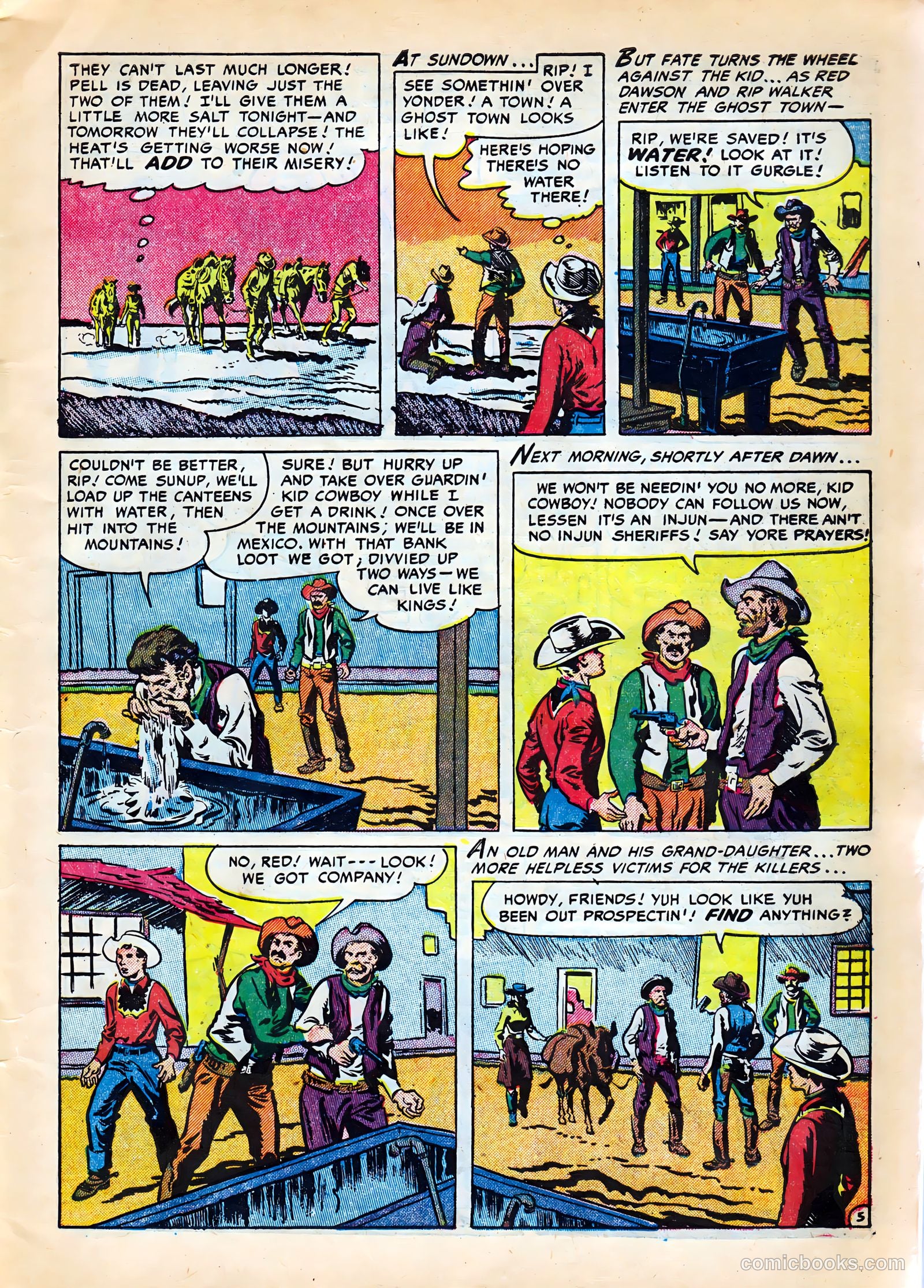 Kid Cowboy #9 (1952) — page 7 of 36
