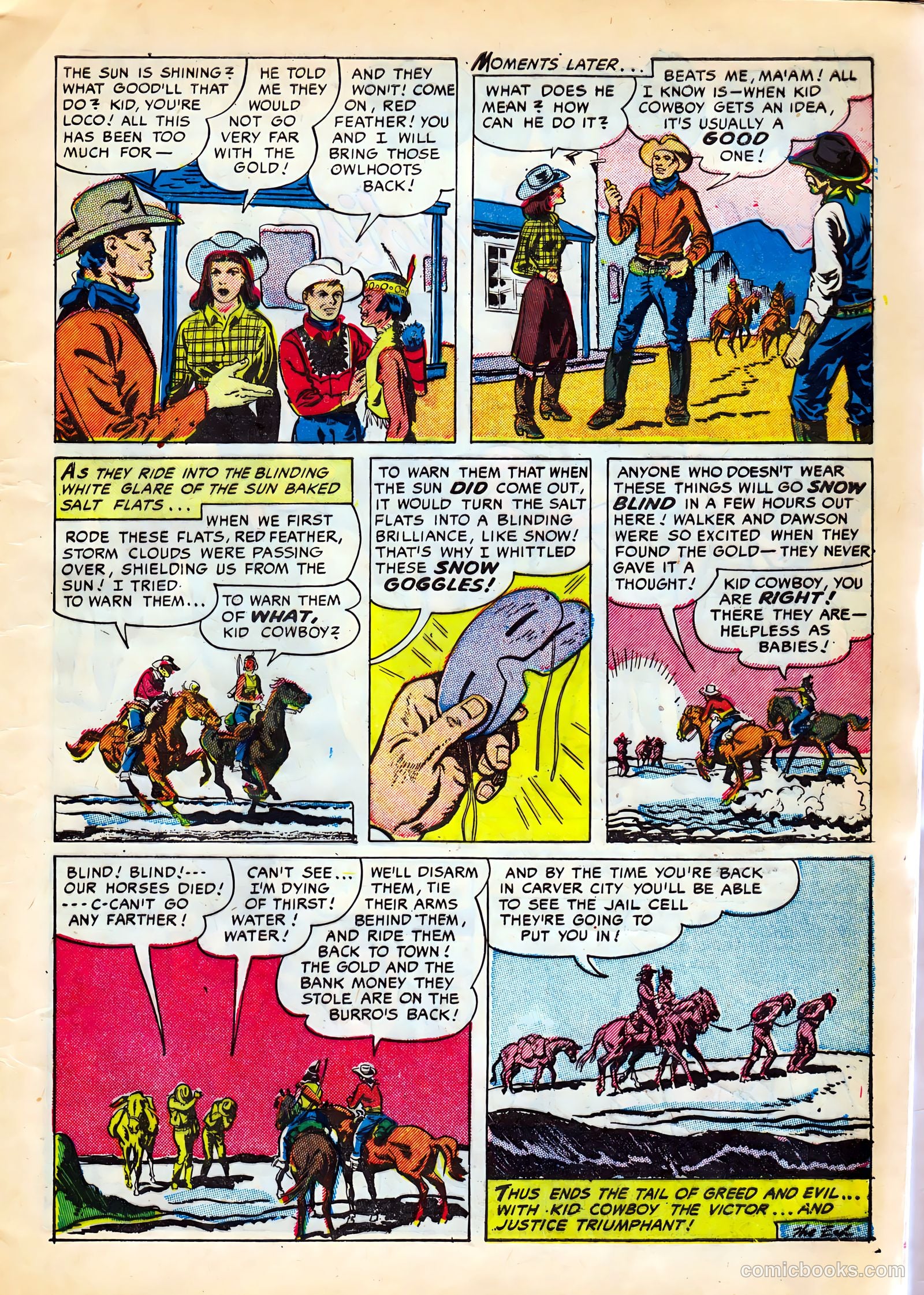 Kid Cowboy #9 (1952) — page 9 of 36