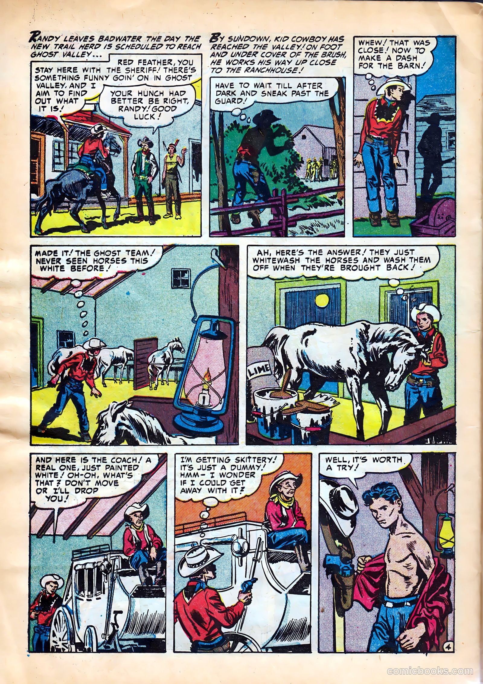 Kid Cowboy #9 (1952) — page 30 of 36