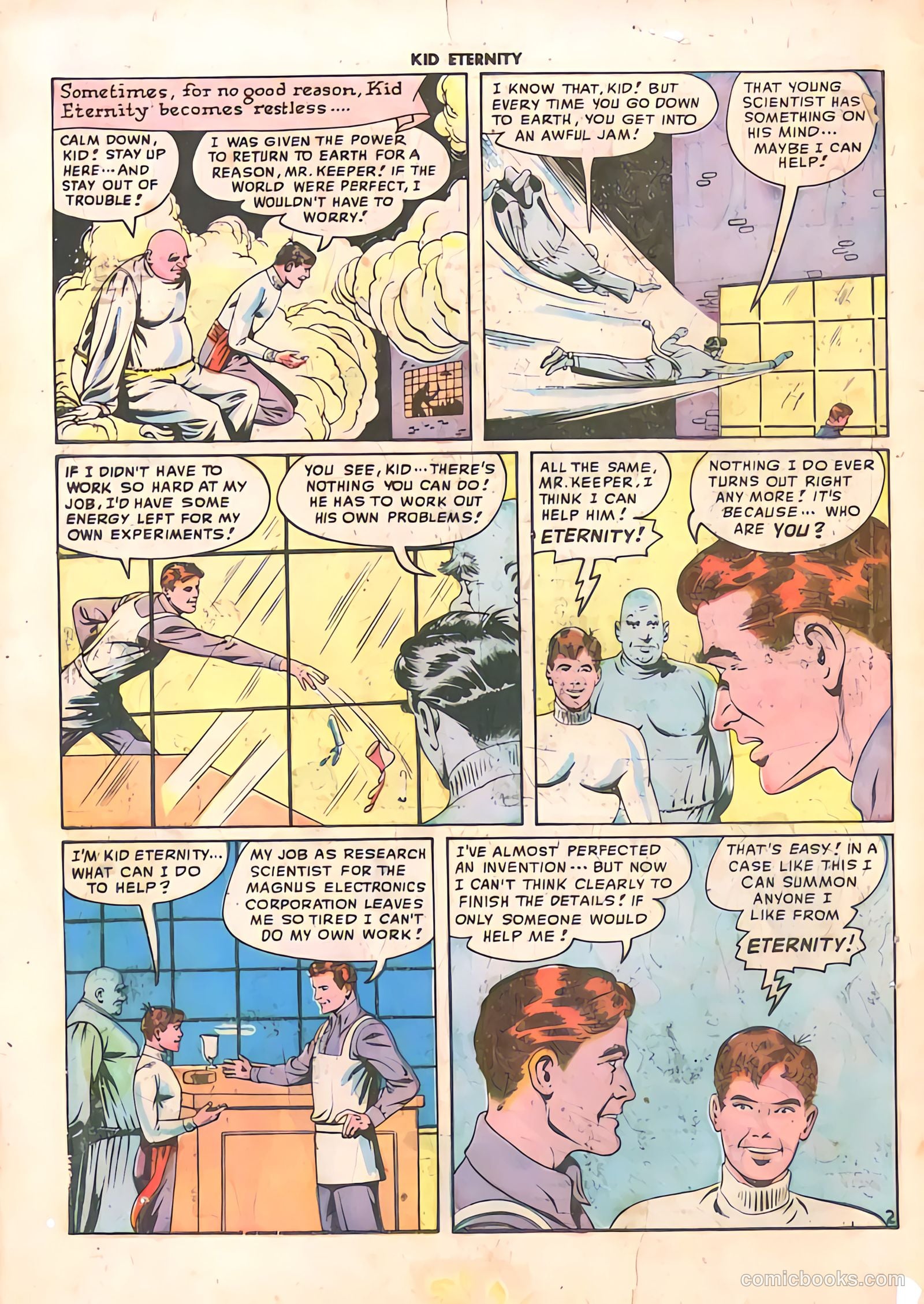 Kid Eternity #11 (1948) — page 4 of 52