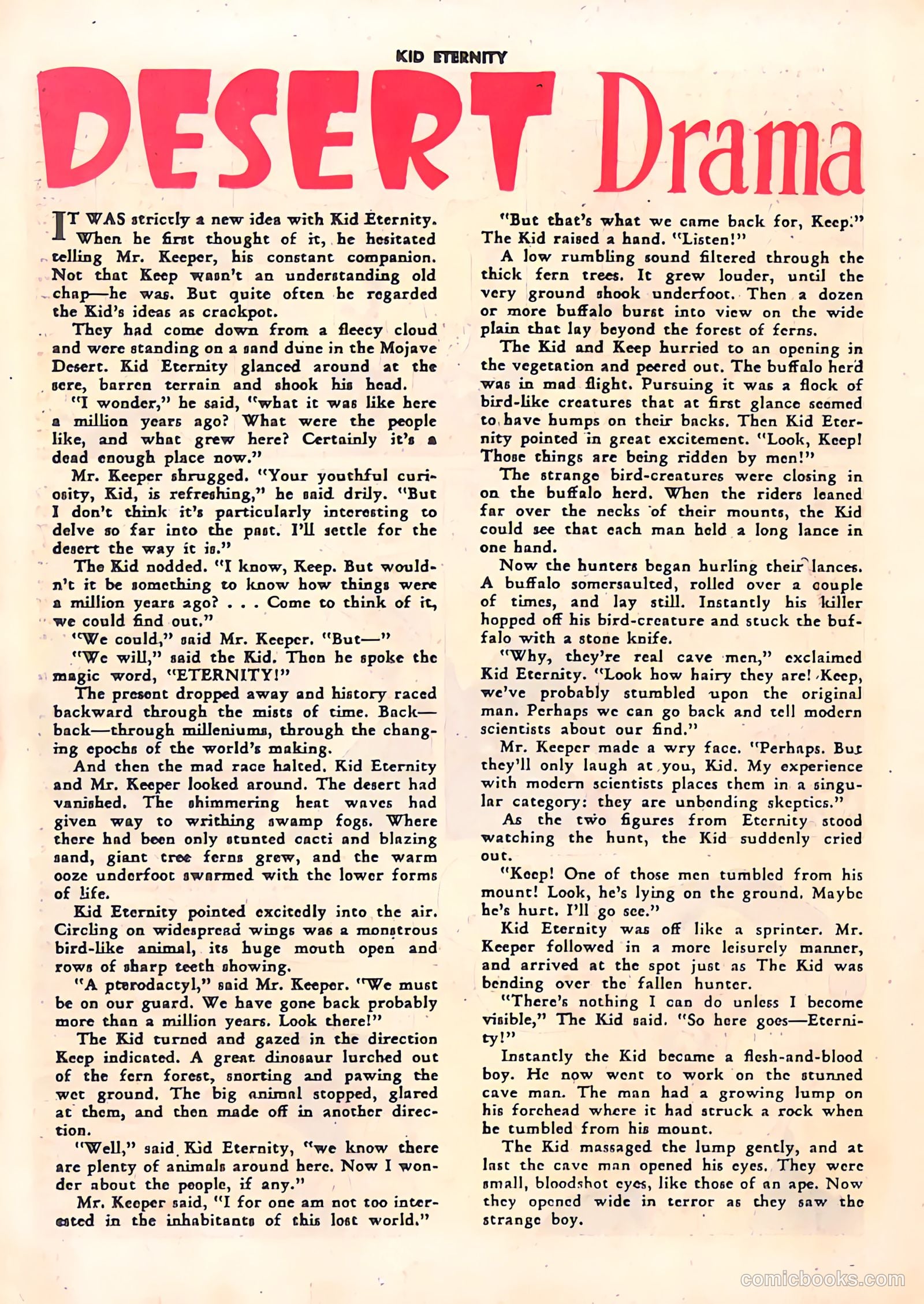 Kid Eternity #11 (1948) — page 34 of 52