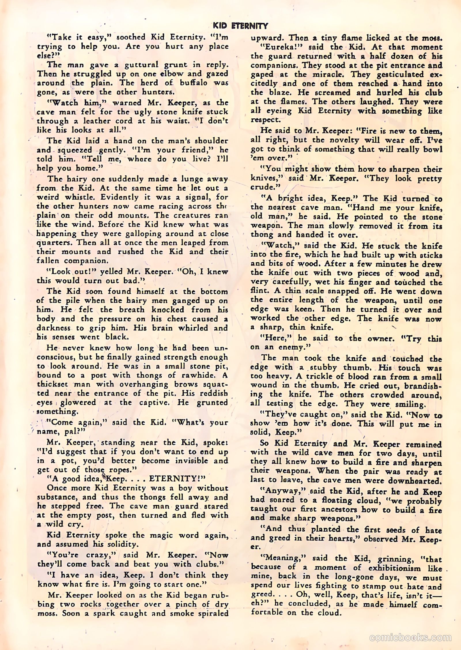 Kid Eternity #11 (1948) — page 35 of 52