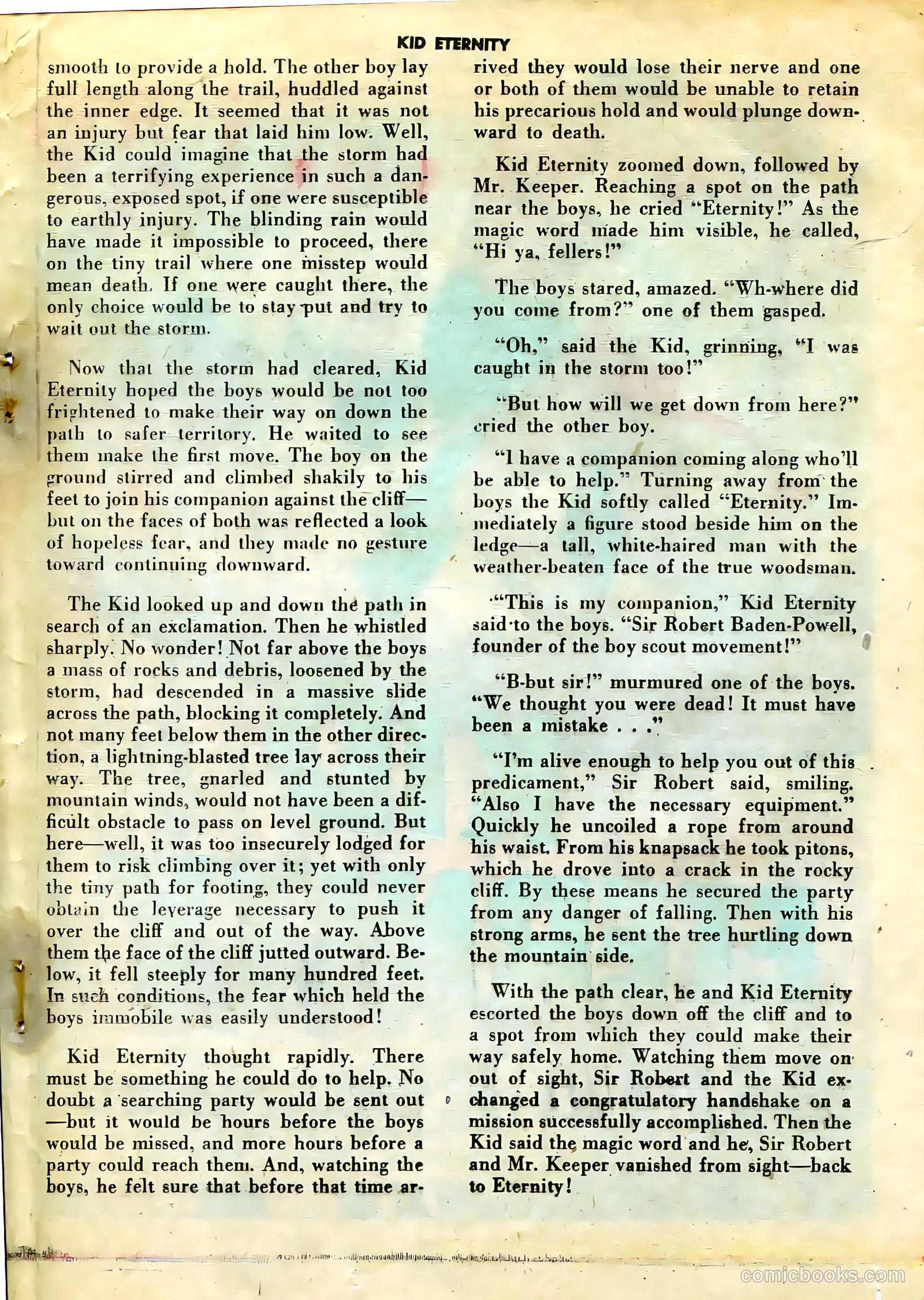 Kid Eternity #13 (1949) — page 35 of 52