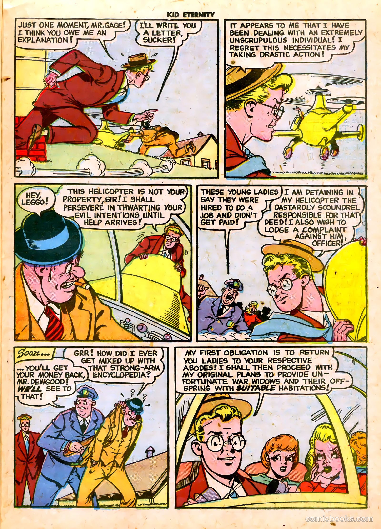 Kid Eternity #14 (1949) — page 33 of 52