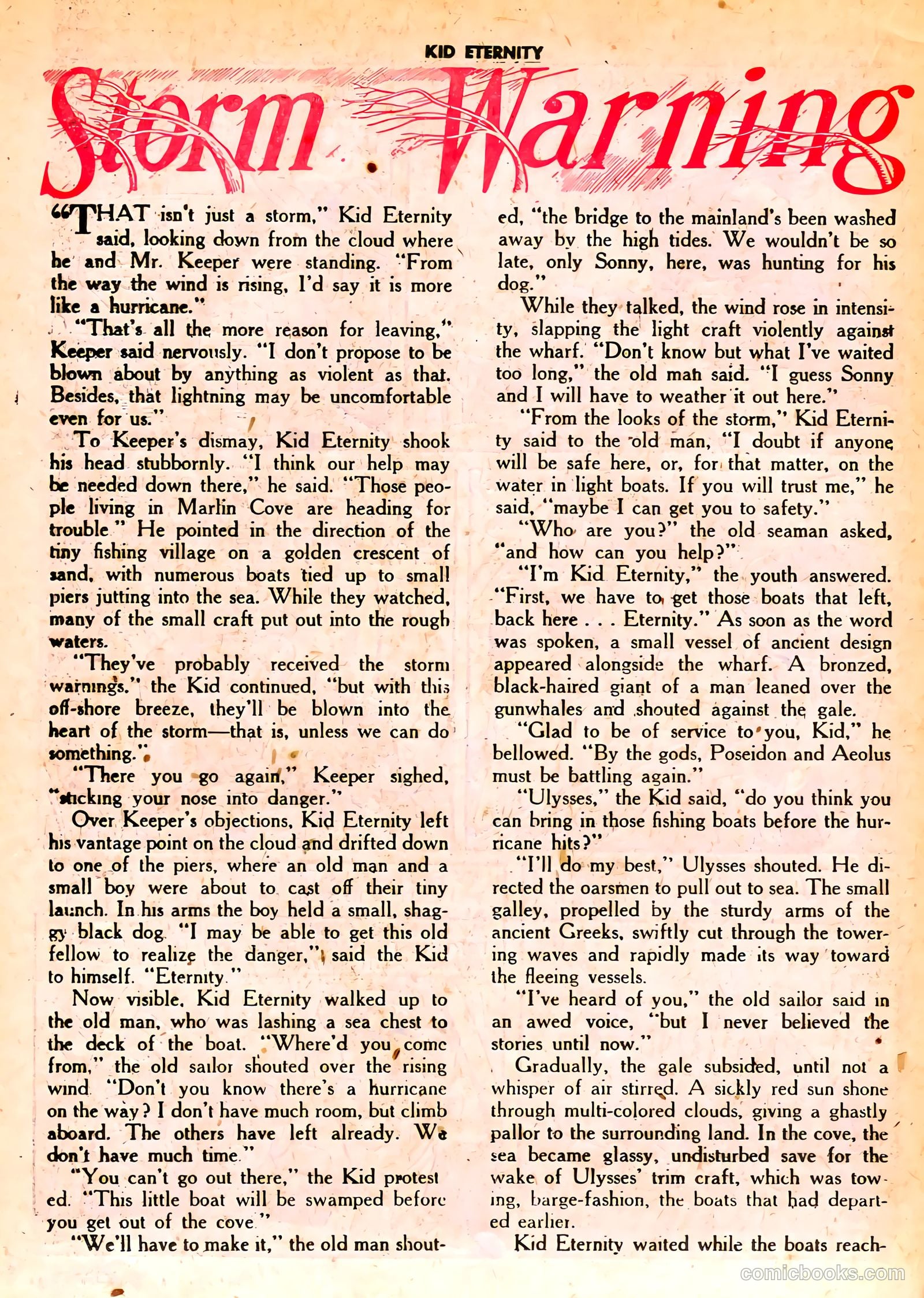 Kid Eternity #14 (1949) — page 34 of 52