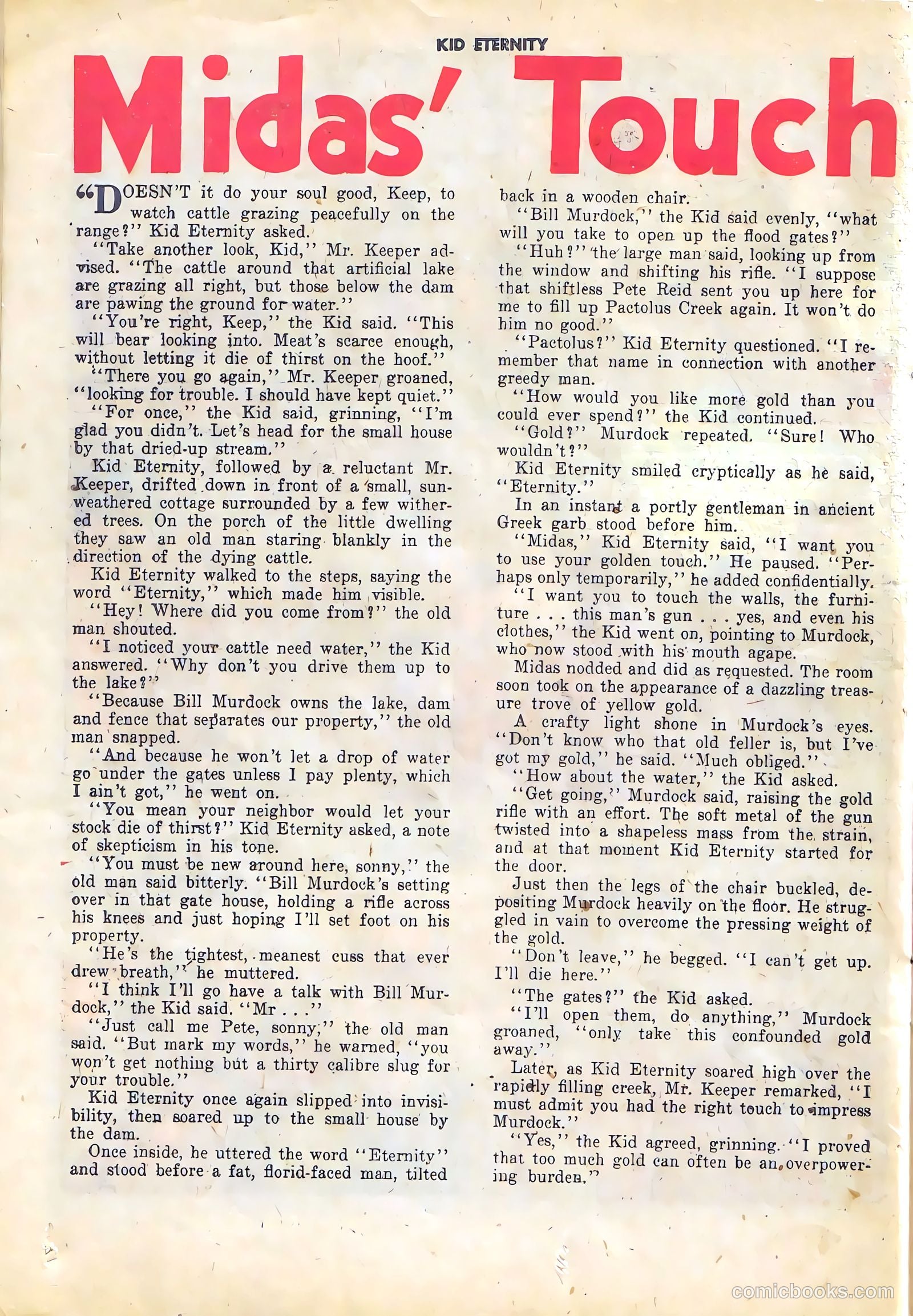 Kid Eternity #15 (1949) — page 23 of 37