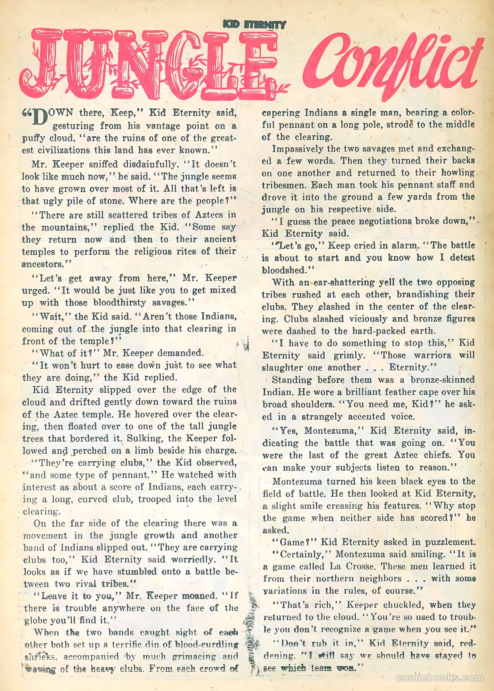 Kid Eternity #16 (1949) — page 22 of 36