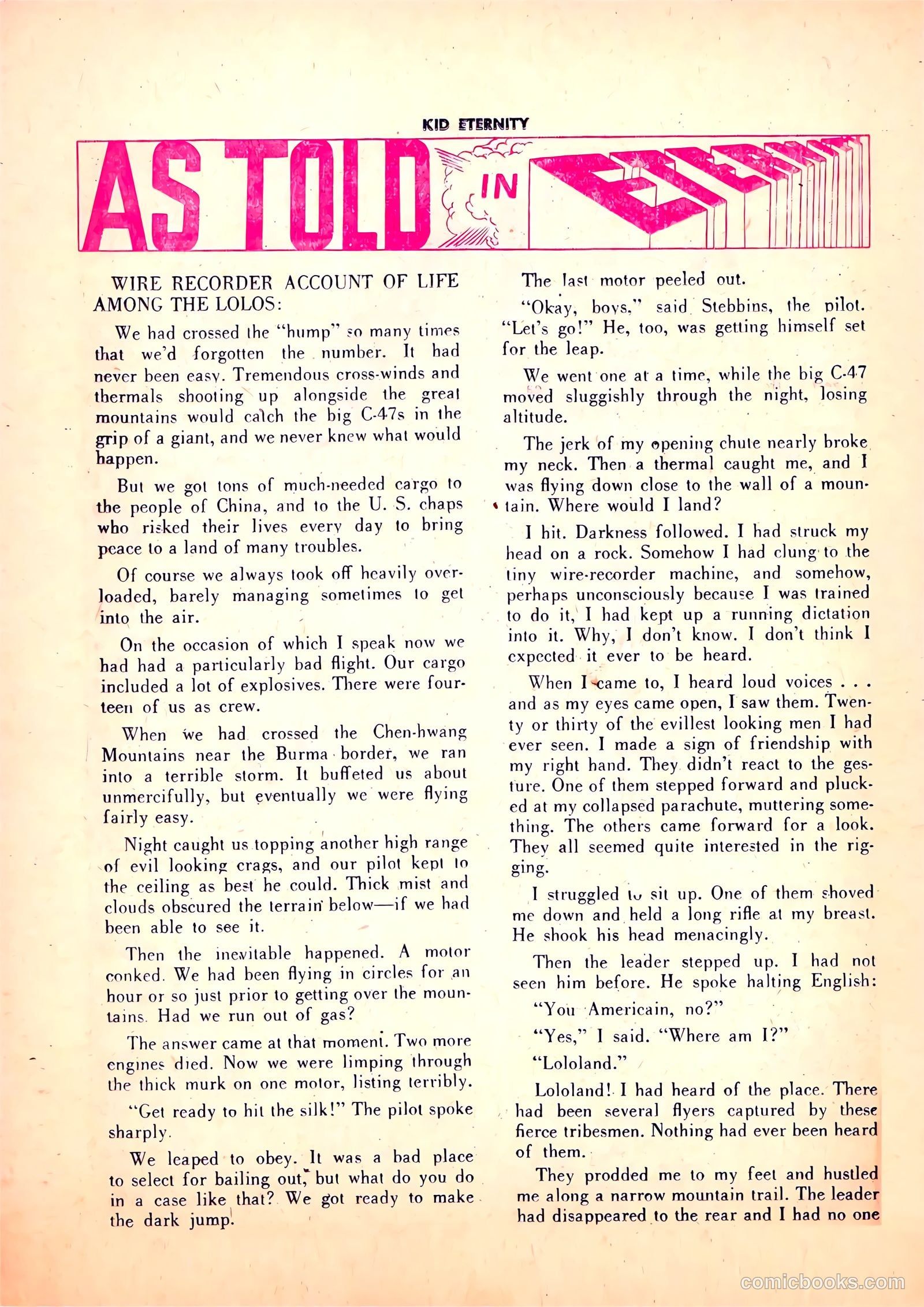 Kid Eternity #7 (1947) — page 34 of 52