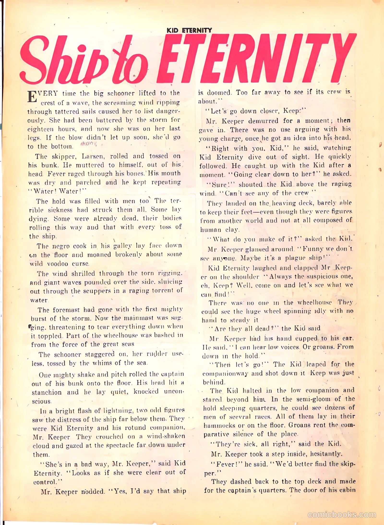 Kid Eternity #9 (1948) — page 34 of 52