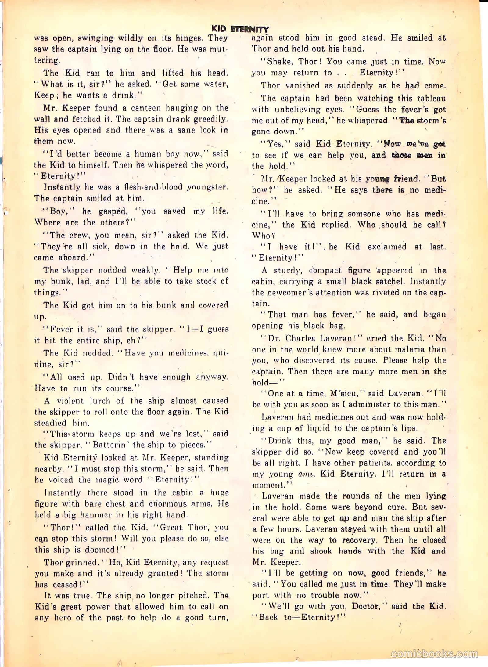 Kid Eternity #9 (1948) — page 35 of 52