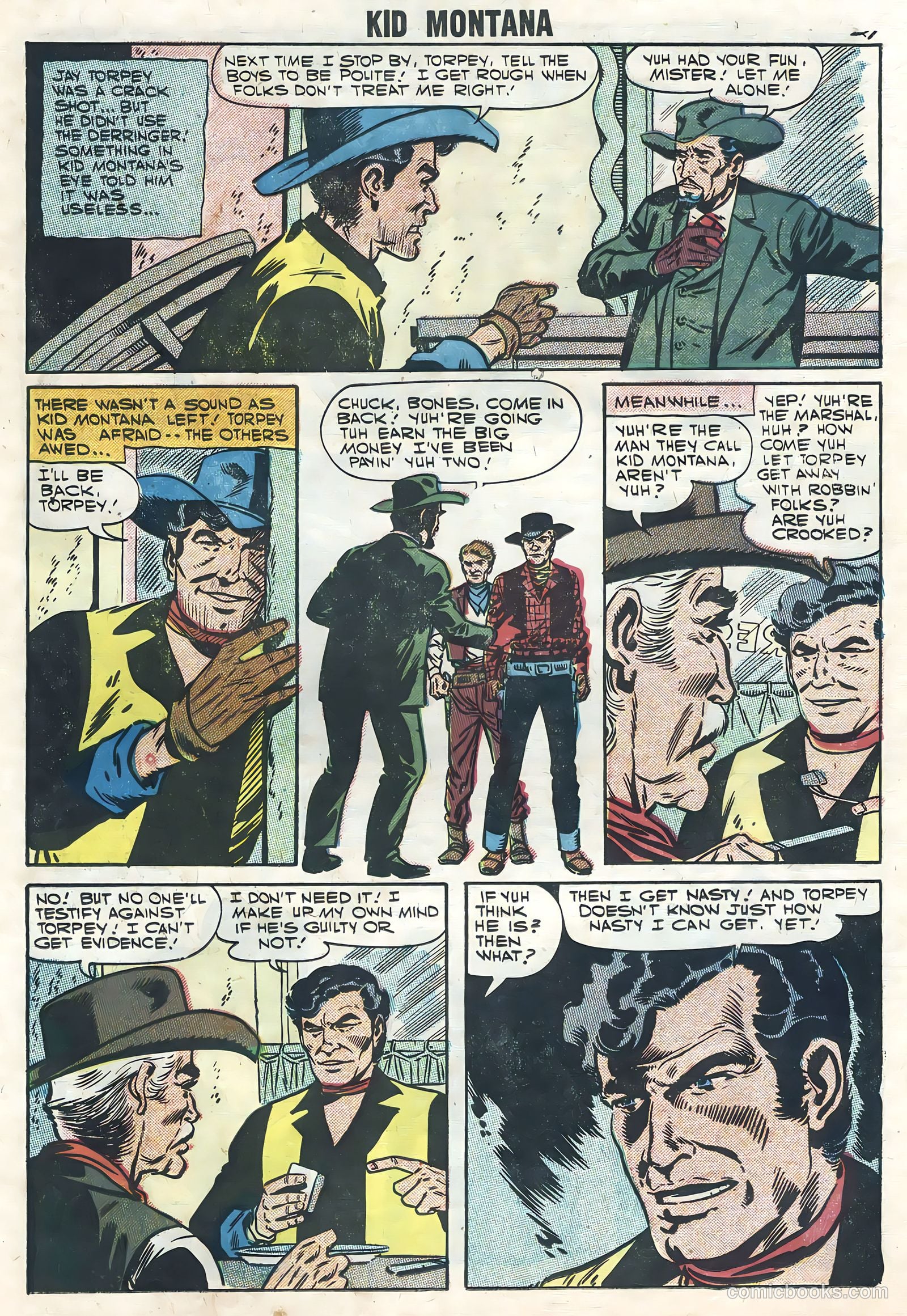 Kid Montana #10 (1957) — page 23 of 36