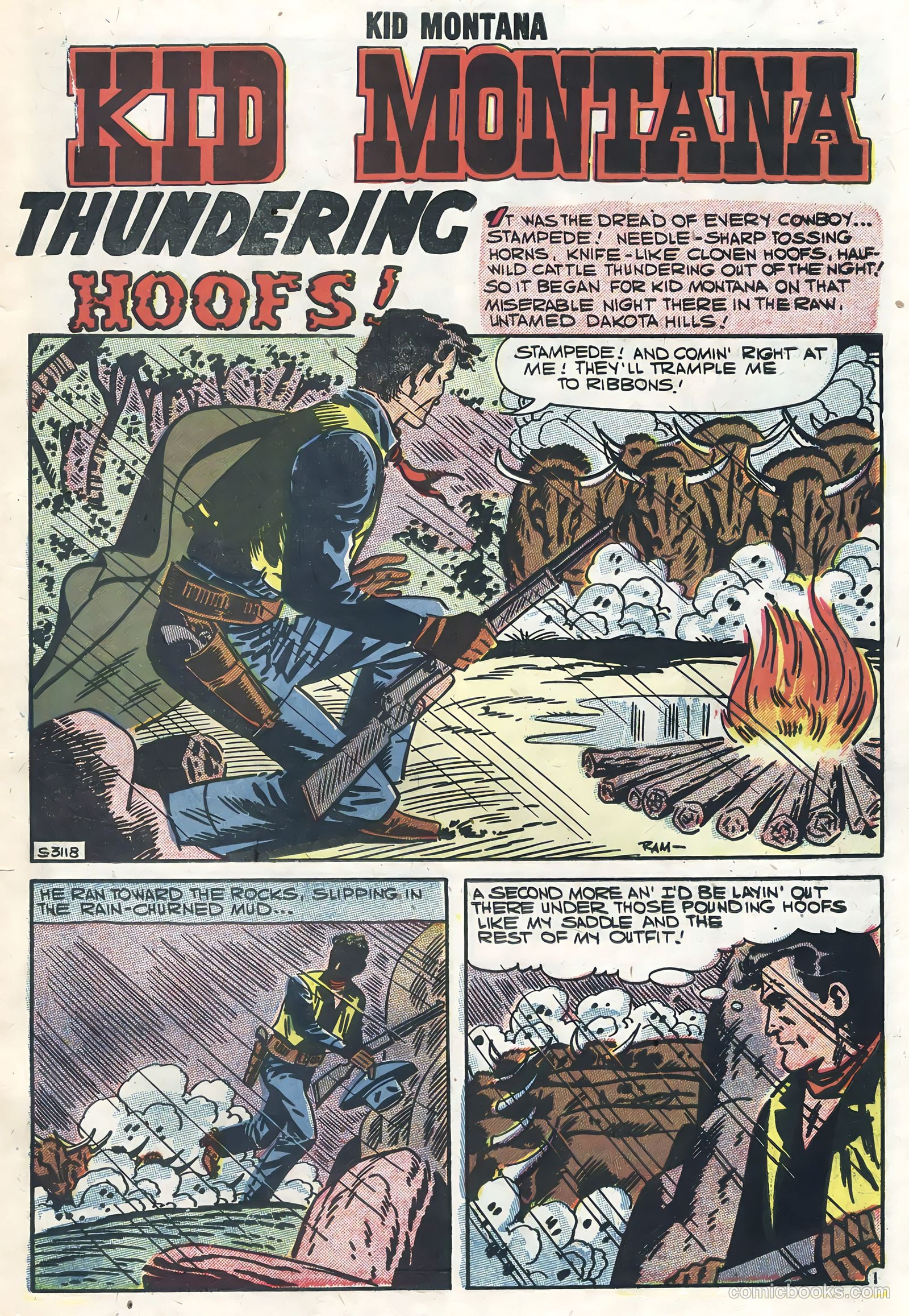 Kid Montana #12 (1958) — page 3 of 36
