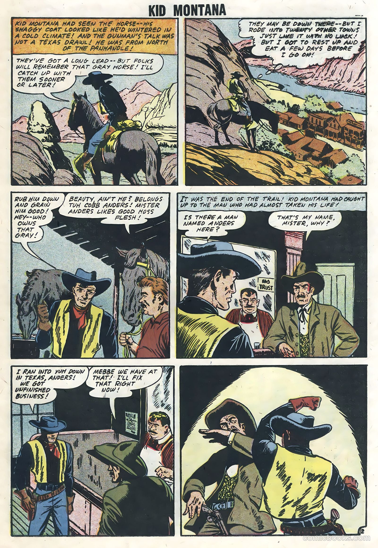 Kid Montana #12 (1958) — page 23 of 36
