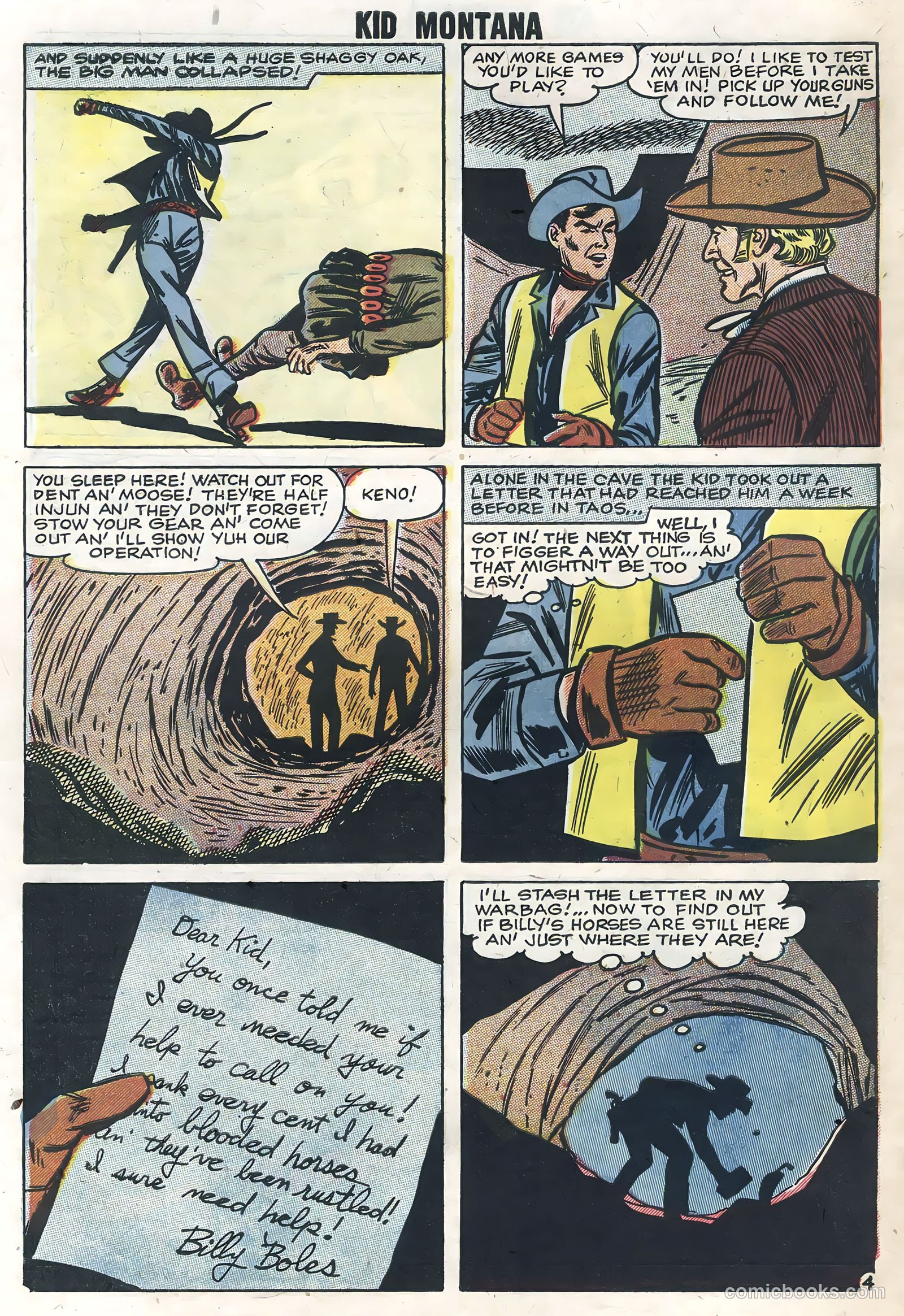 Kid Montana #12 (1958) — page 30 of 36