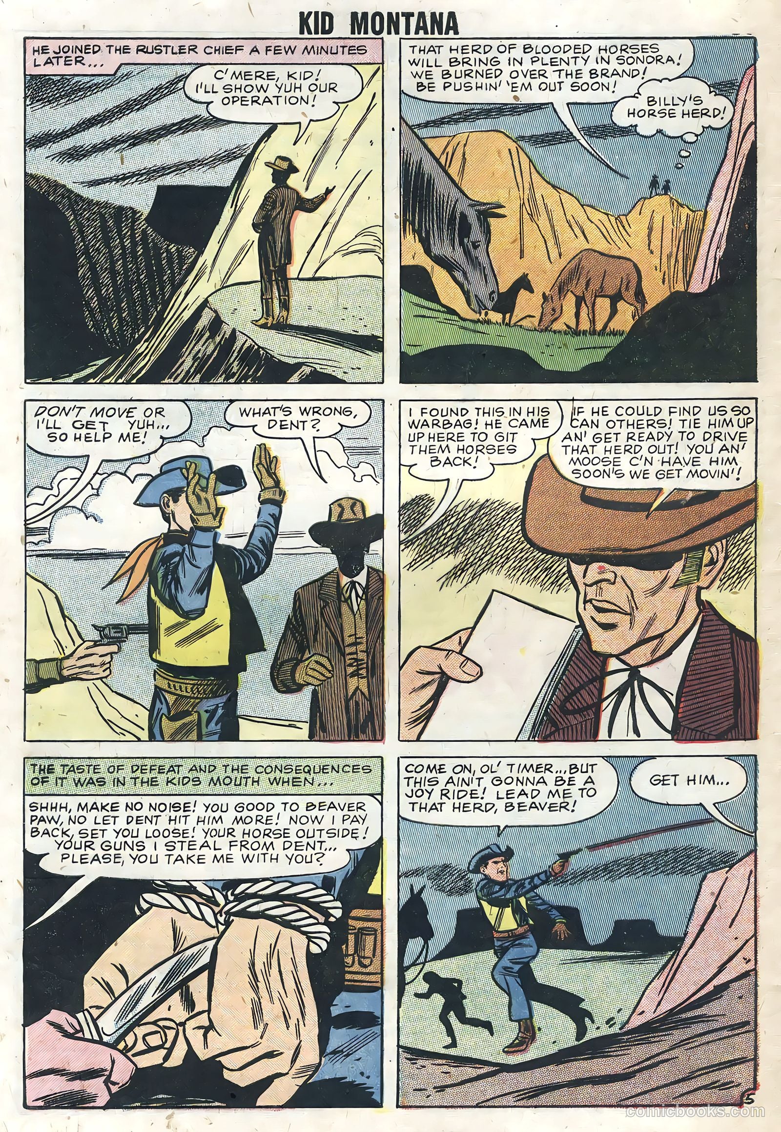Kid Montana #12 (1958) — page 32 of 36