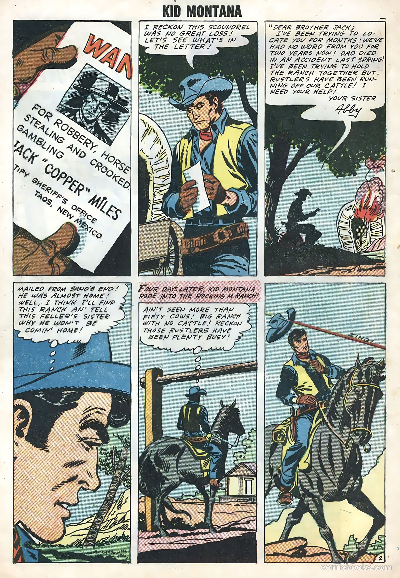 Kid Montana #13 (1958) — page 4 of 36