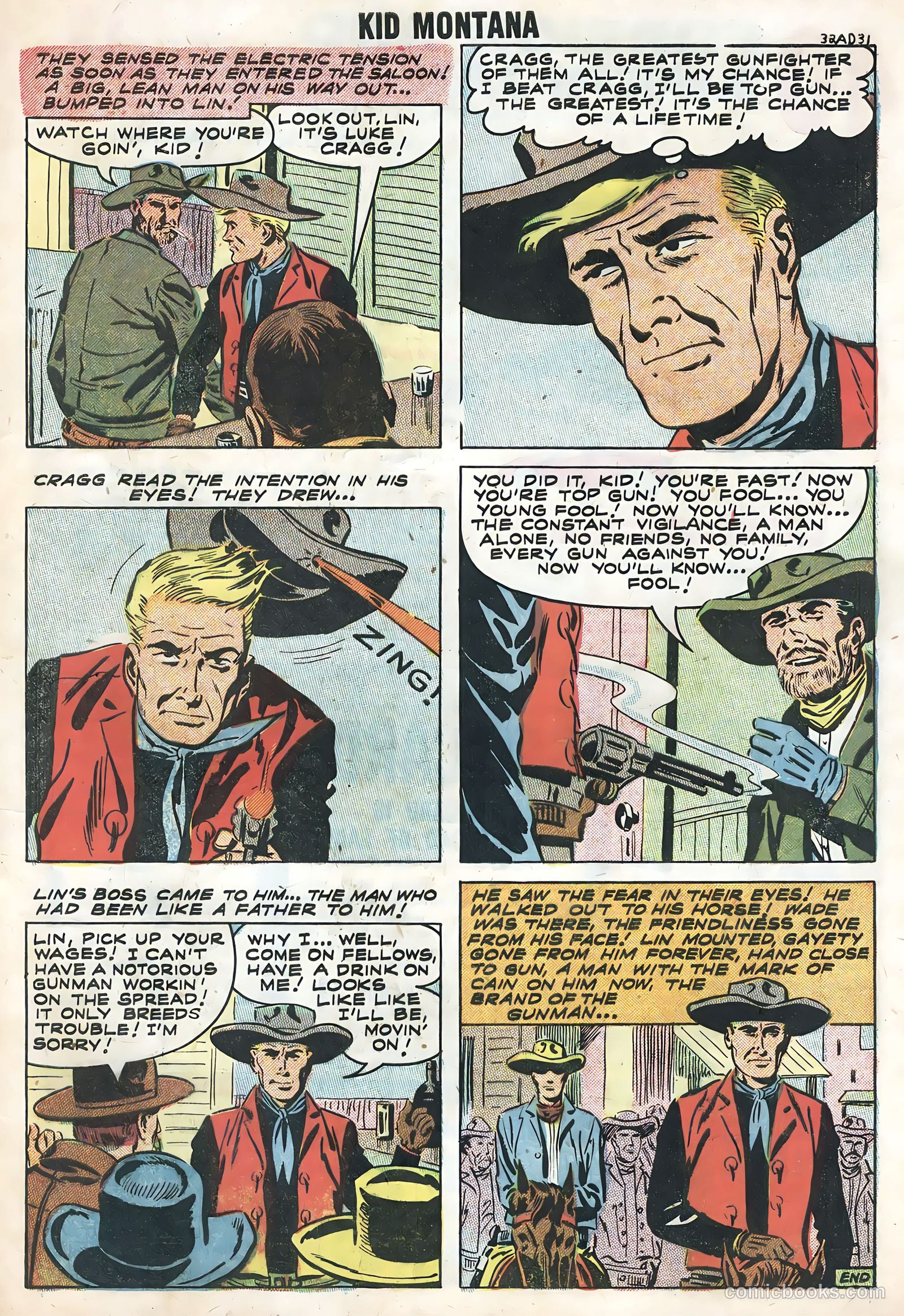 Kid Montana #13 (1958) — page 33 of 36
