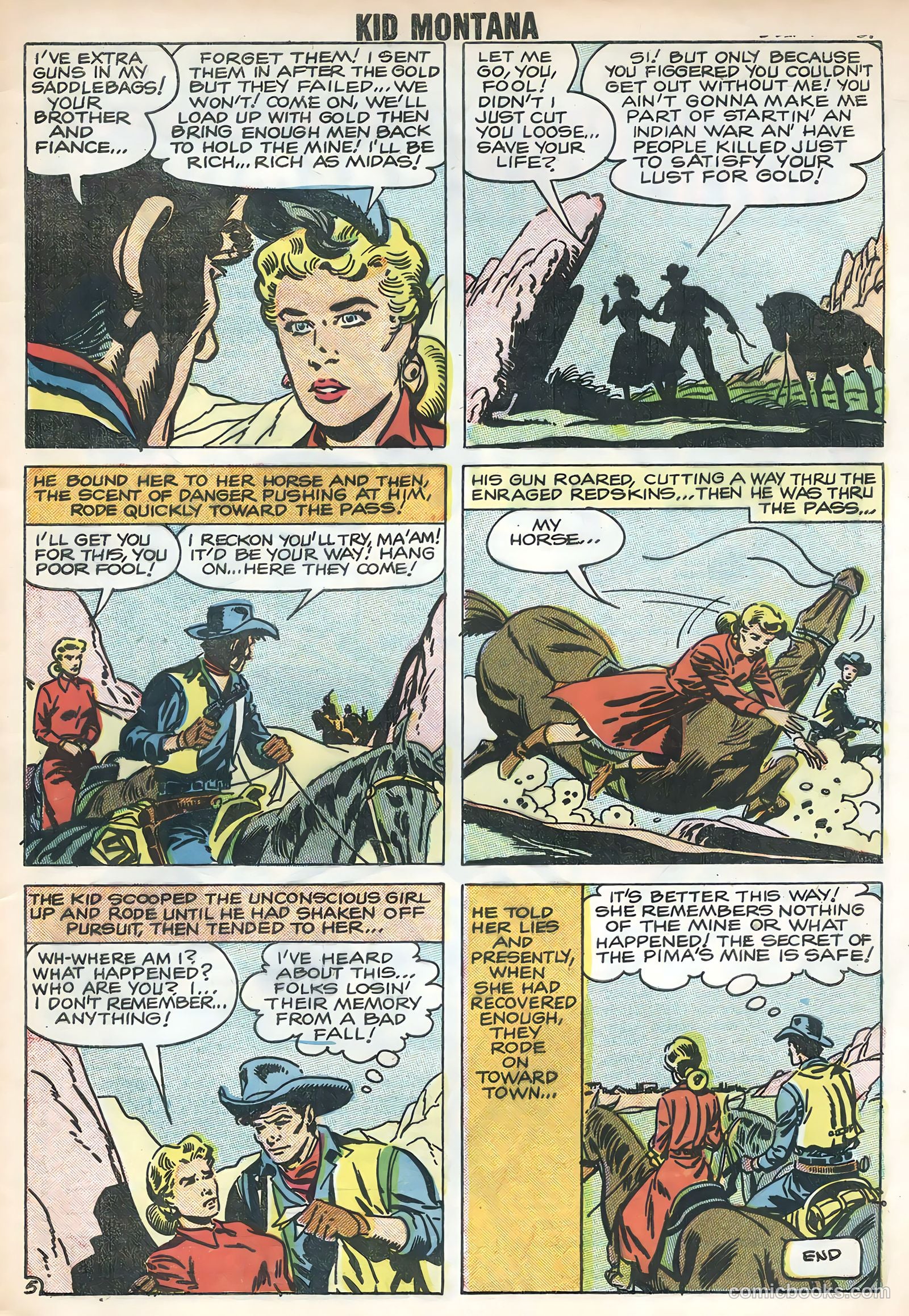 Kid Montana #14 (1958) — page 33 of 36