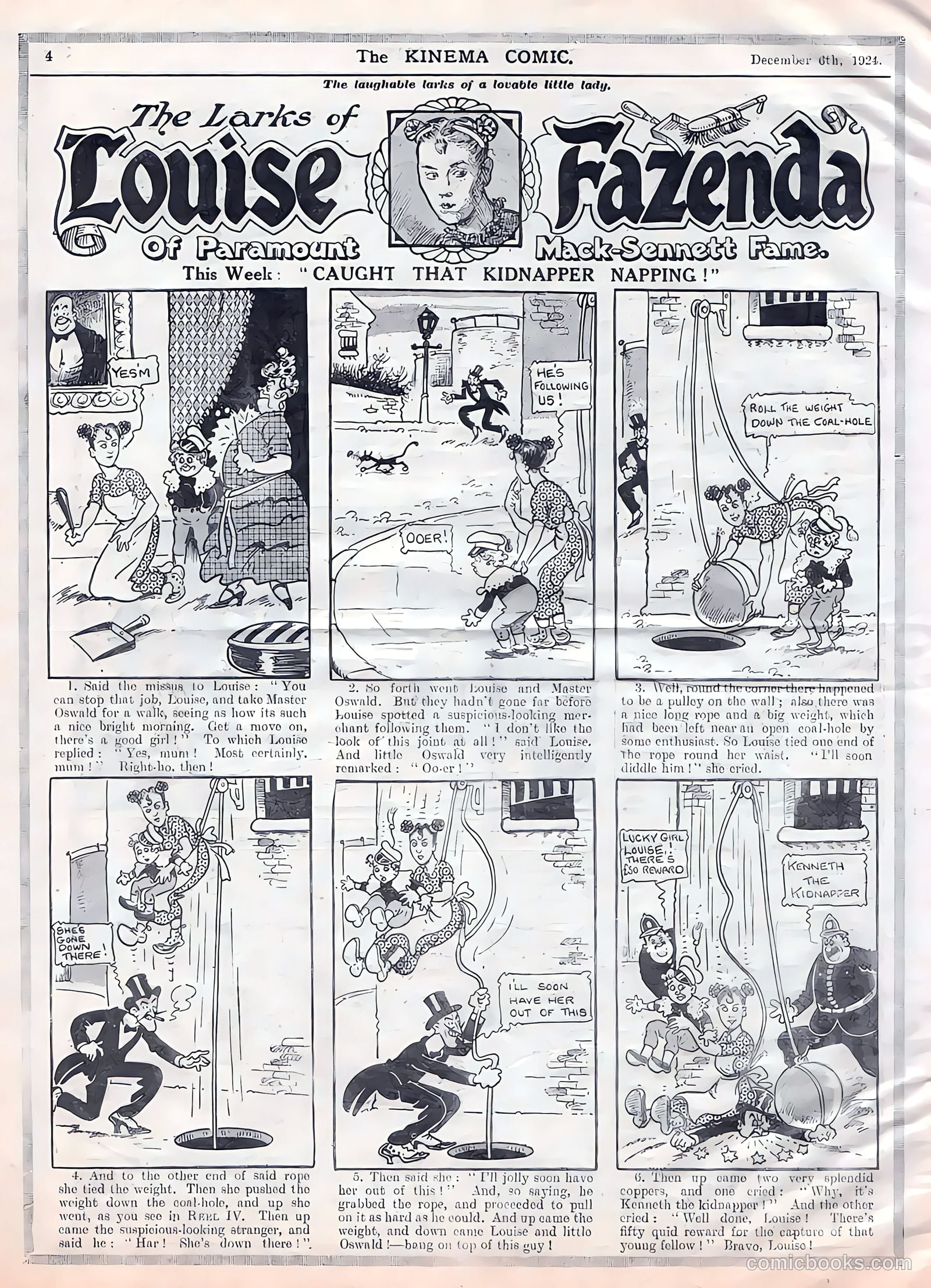 Kinema Comic #242 (1924) — page 2 of 10