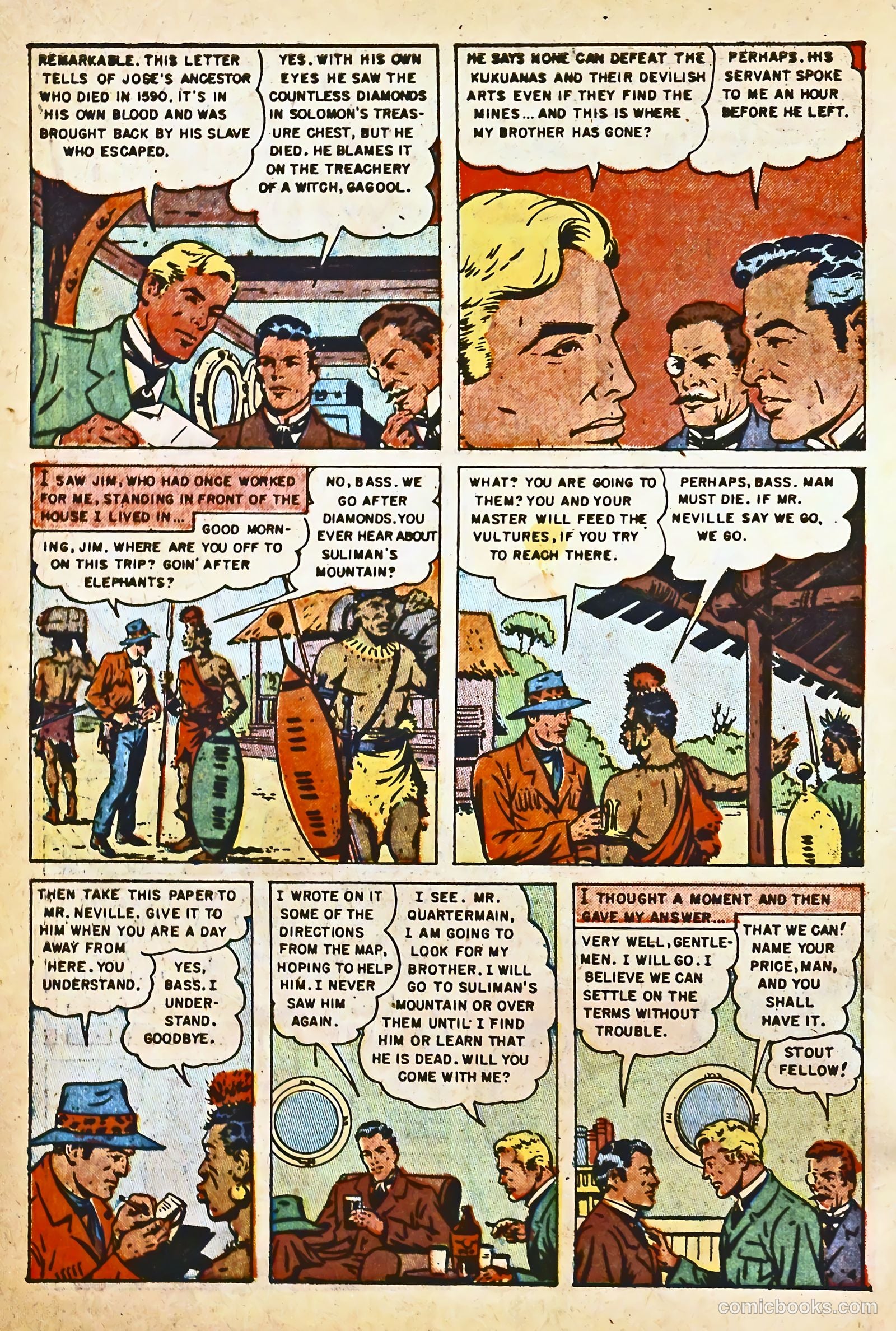 King Solomon's Mines #1 (1951) — page 6 of 36