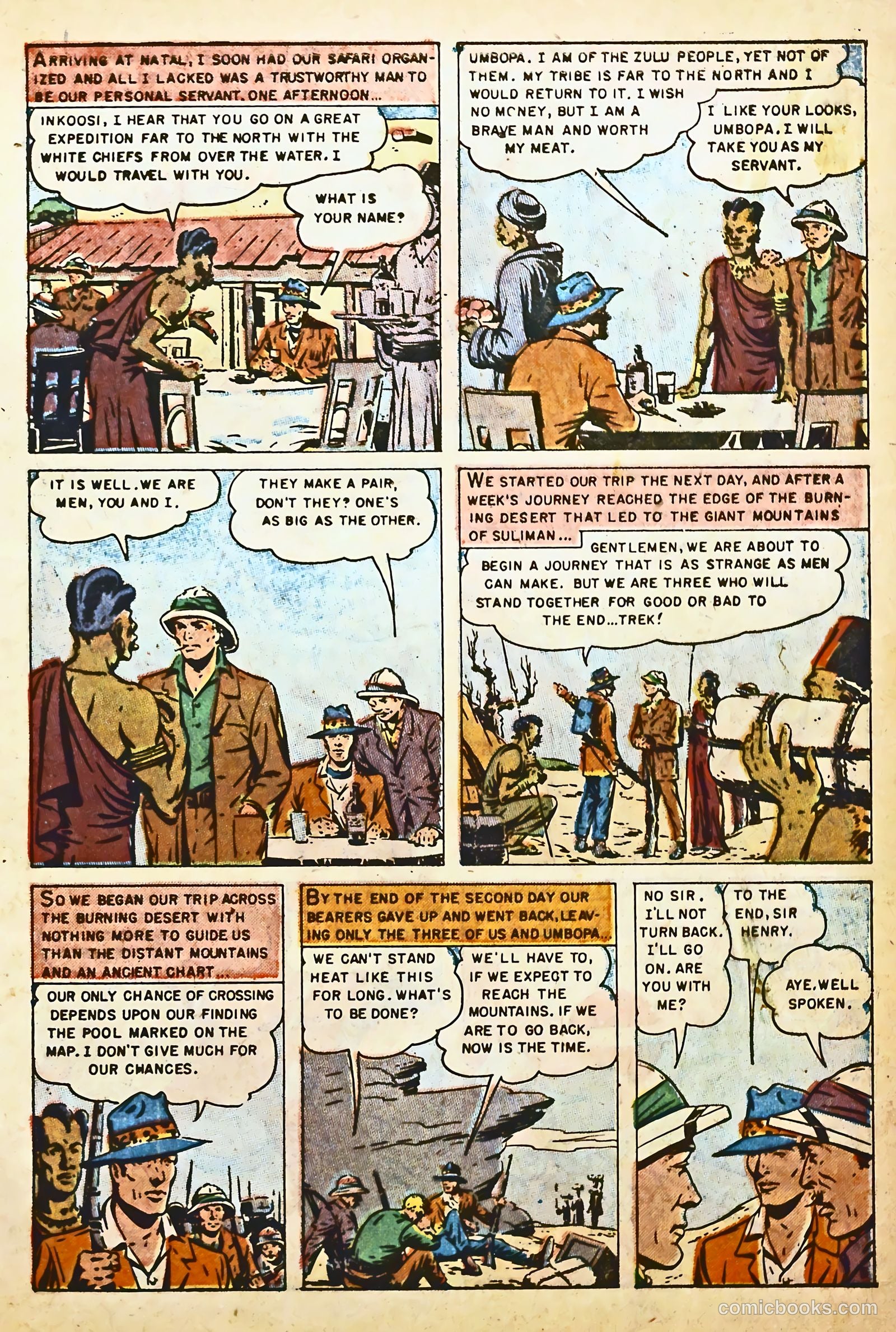 King Solomon's Mines #1 (1951) — page 7 of 36