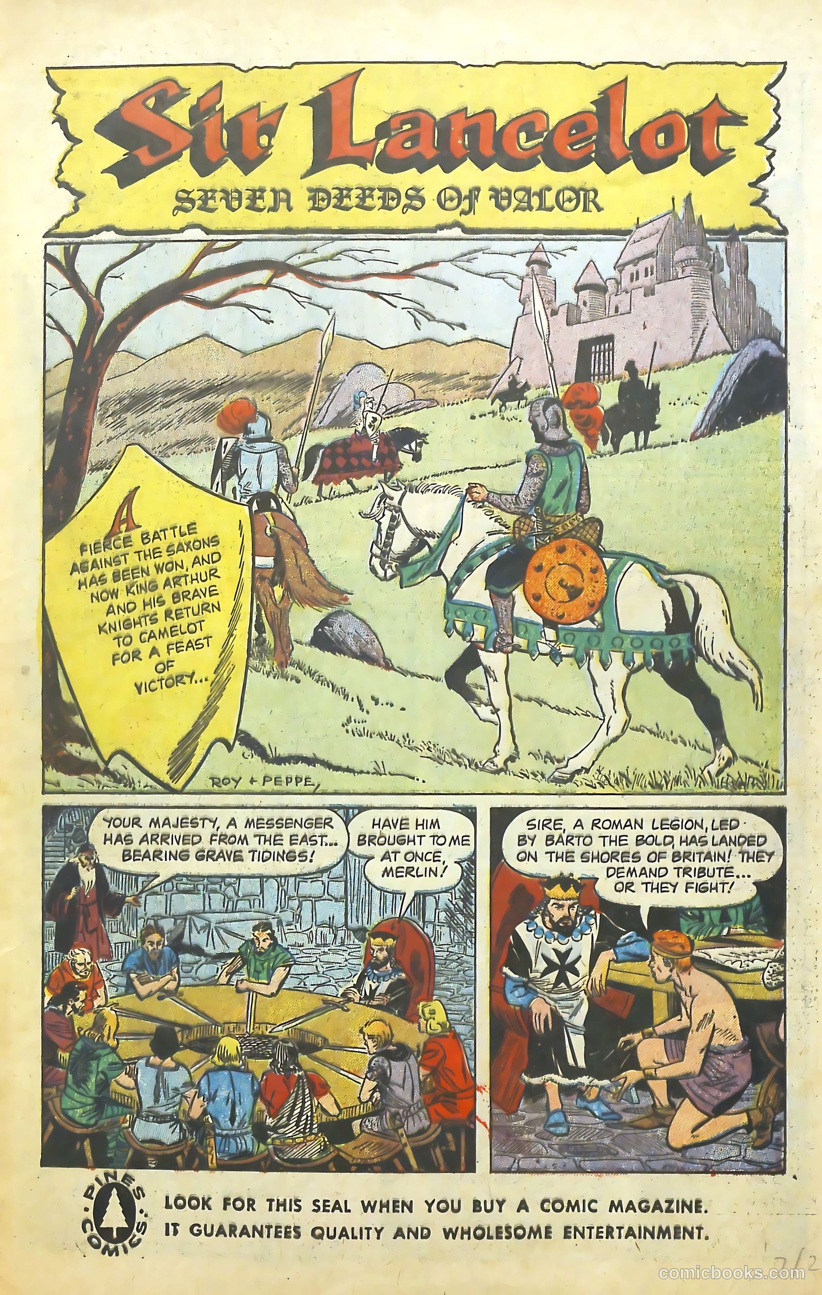 Knights of the Round Table #10 (1957) — page 3 of 36
