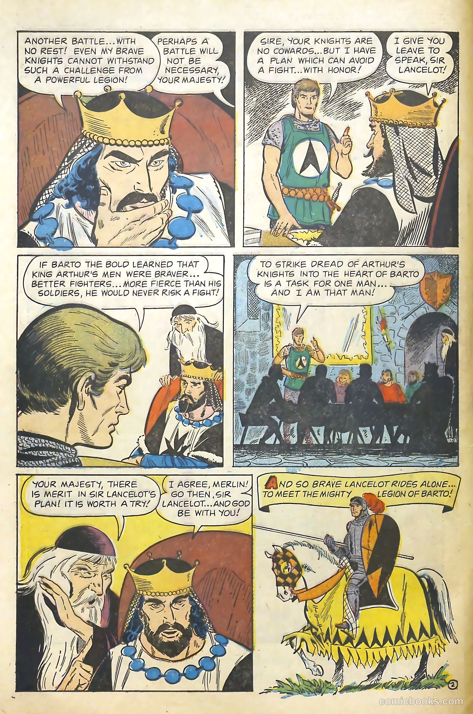Knights of the Round Table #10 (1957) — page 4 of 36
