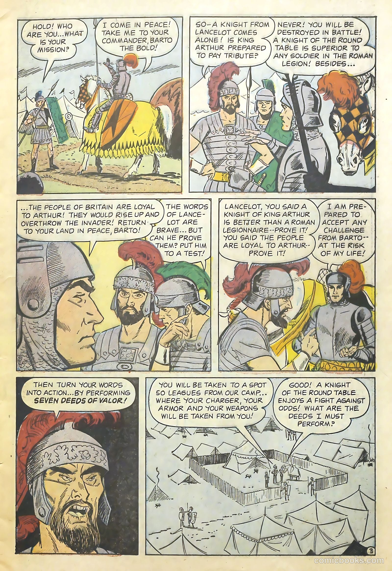 Knights of the Round Table #10 (1957) — page 5 of 36
