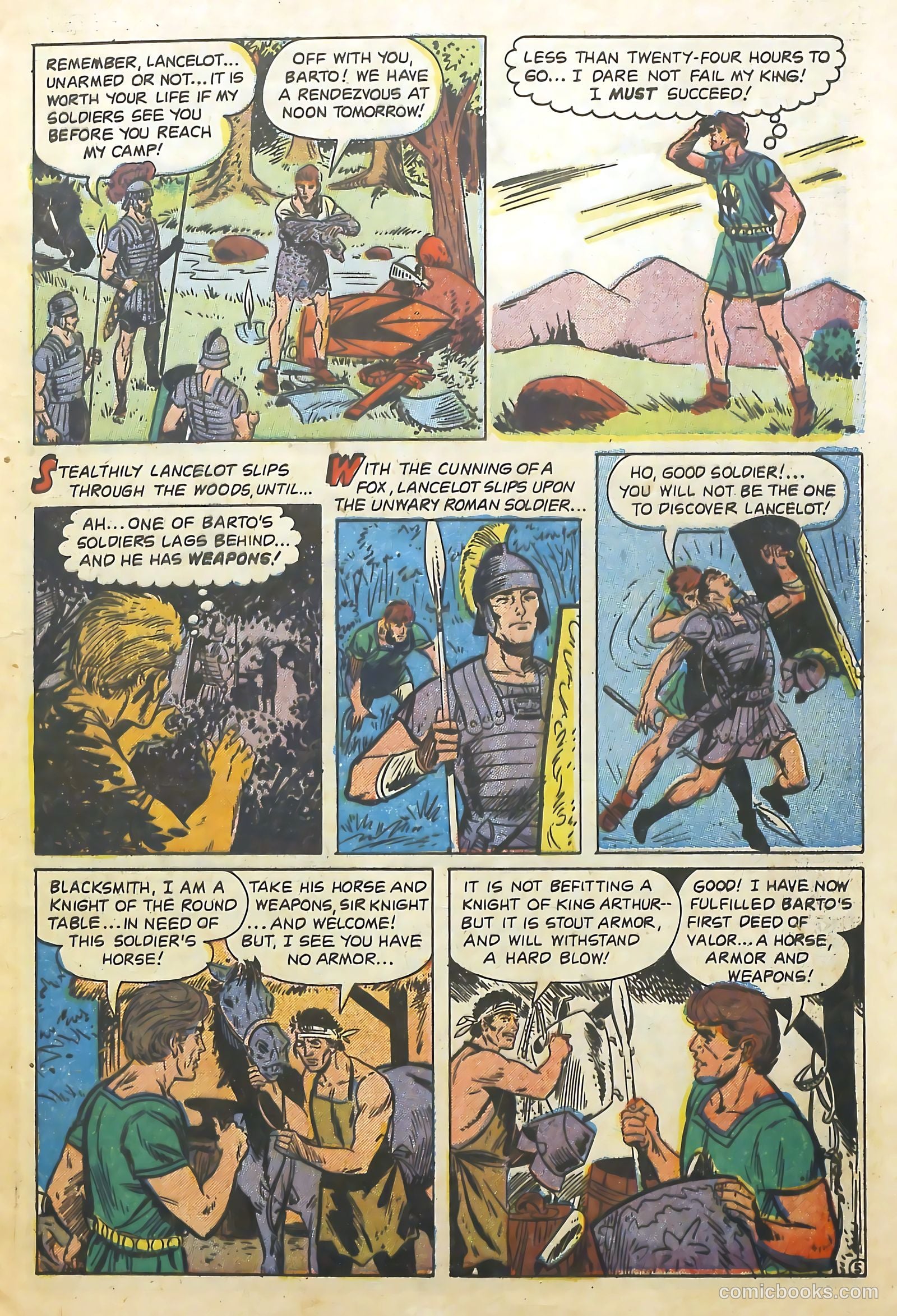 Knights of the Round Table #10 (1957) — page 7 of 36