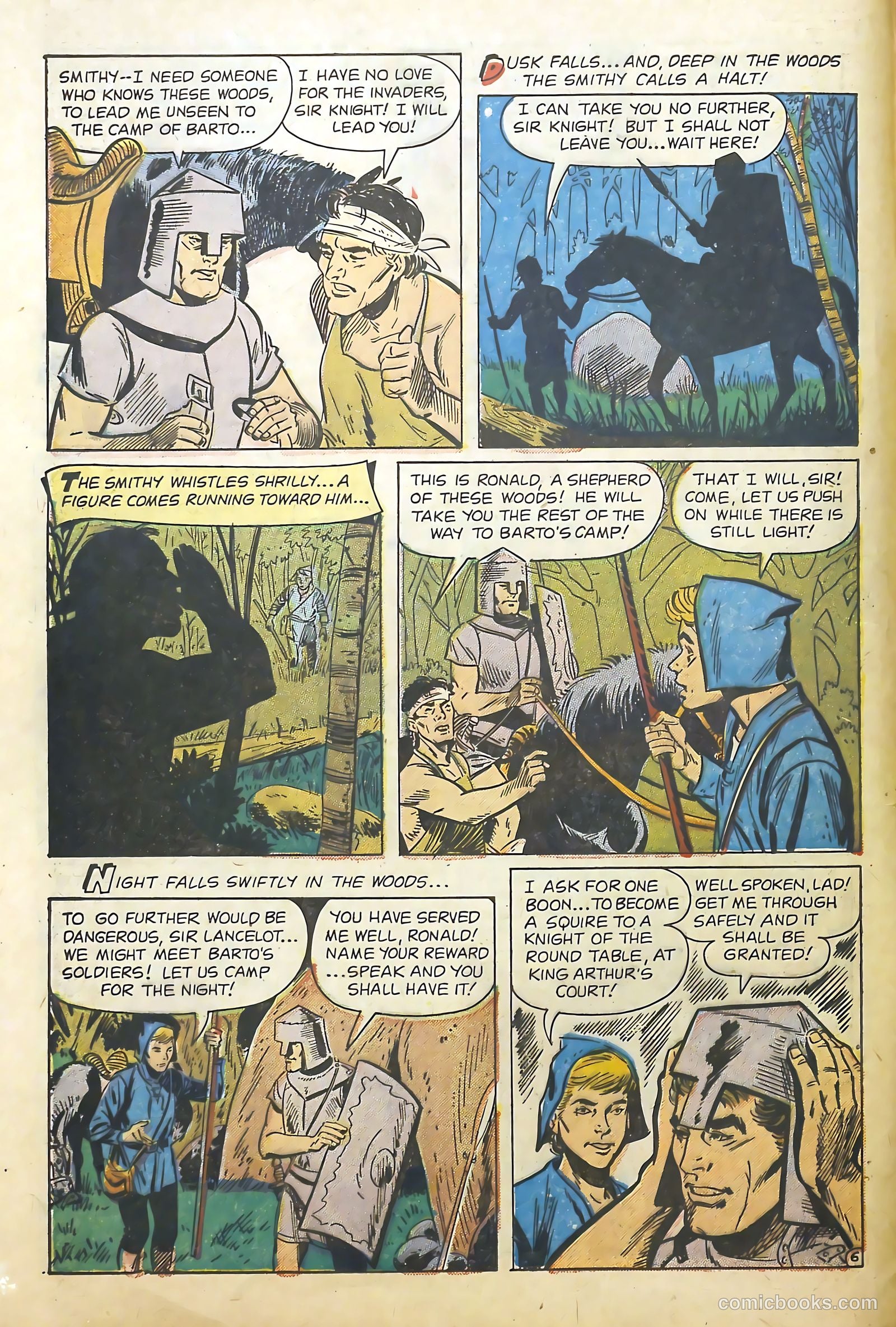 Knights of the Round Table #10 (1957) — page 8 of 36