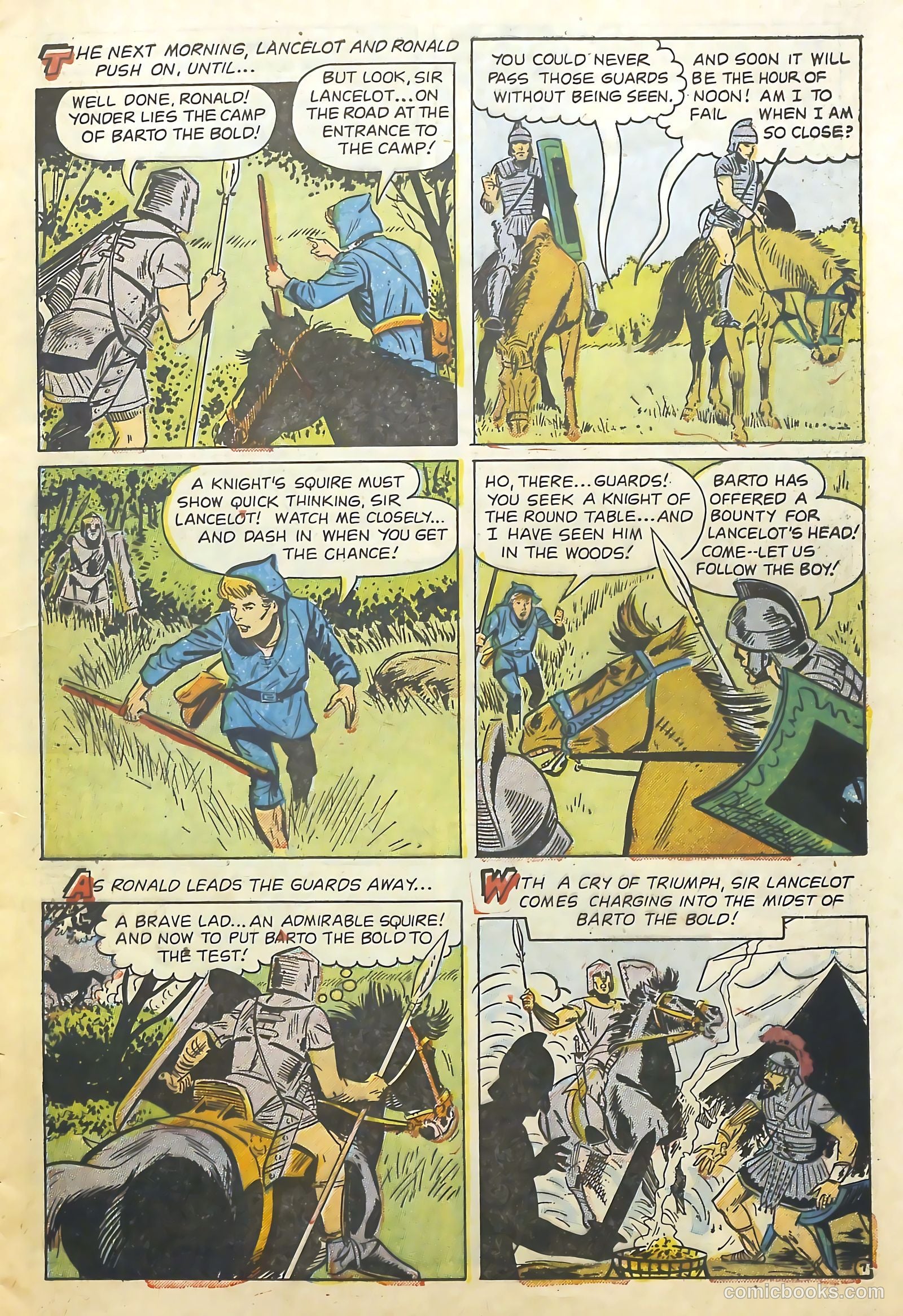 Knights of the Round Table #10 (1957) — page 9 of 36