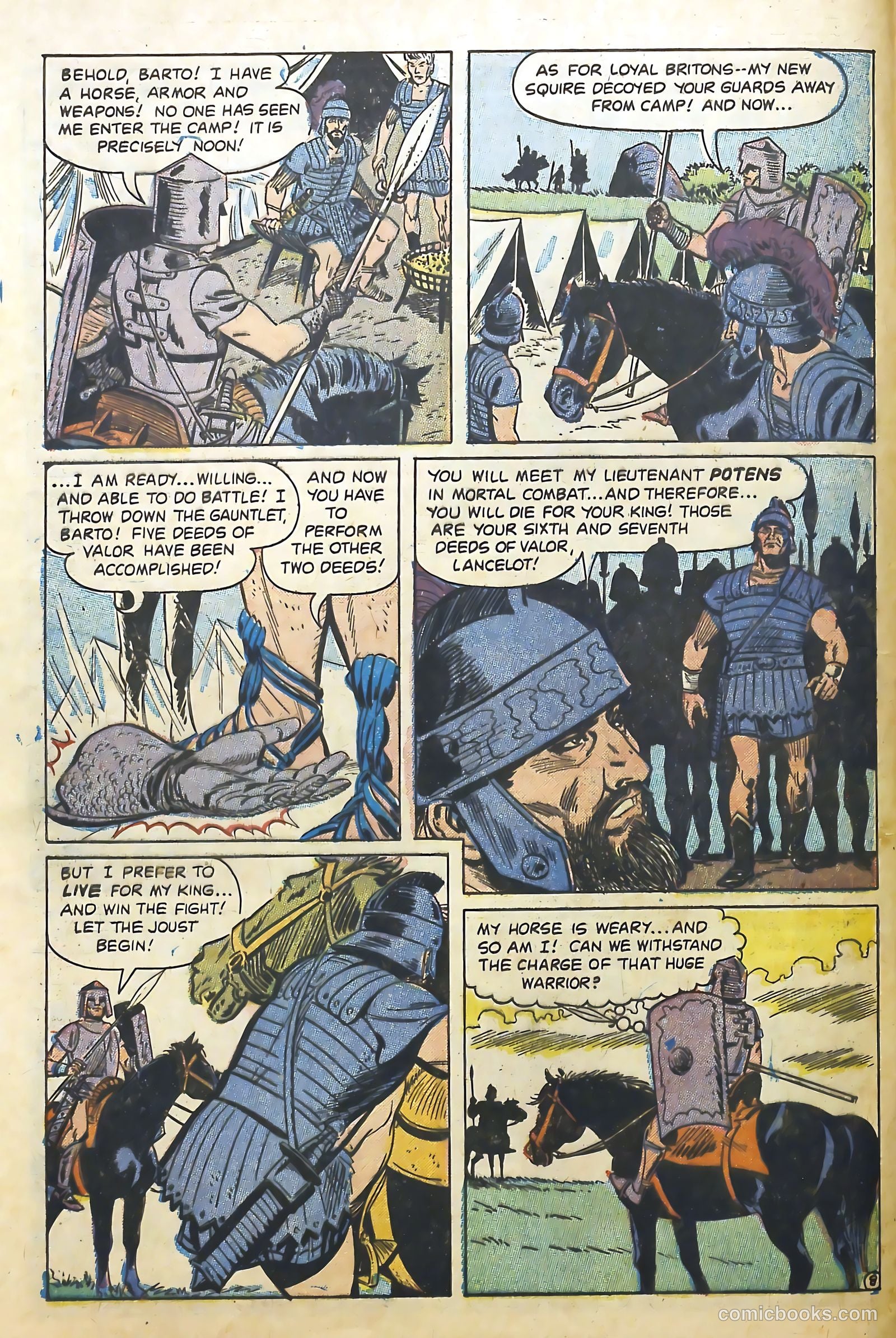 Knights of the Round Table #10 (1957) — page 10 of 36
