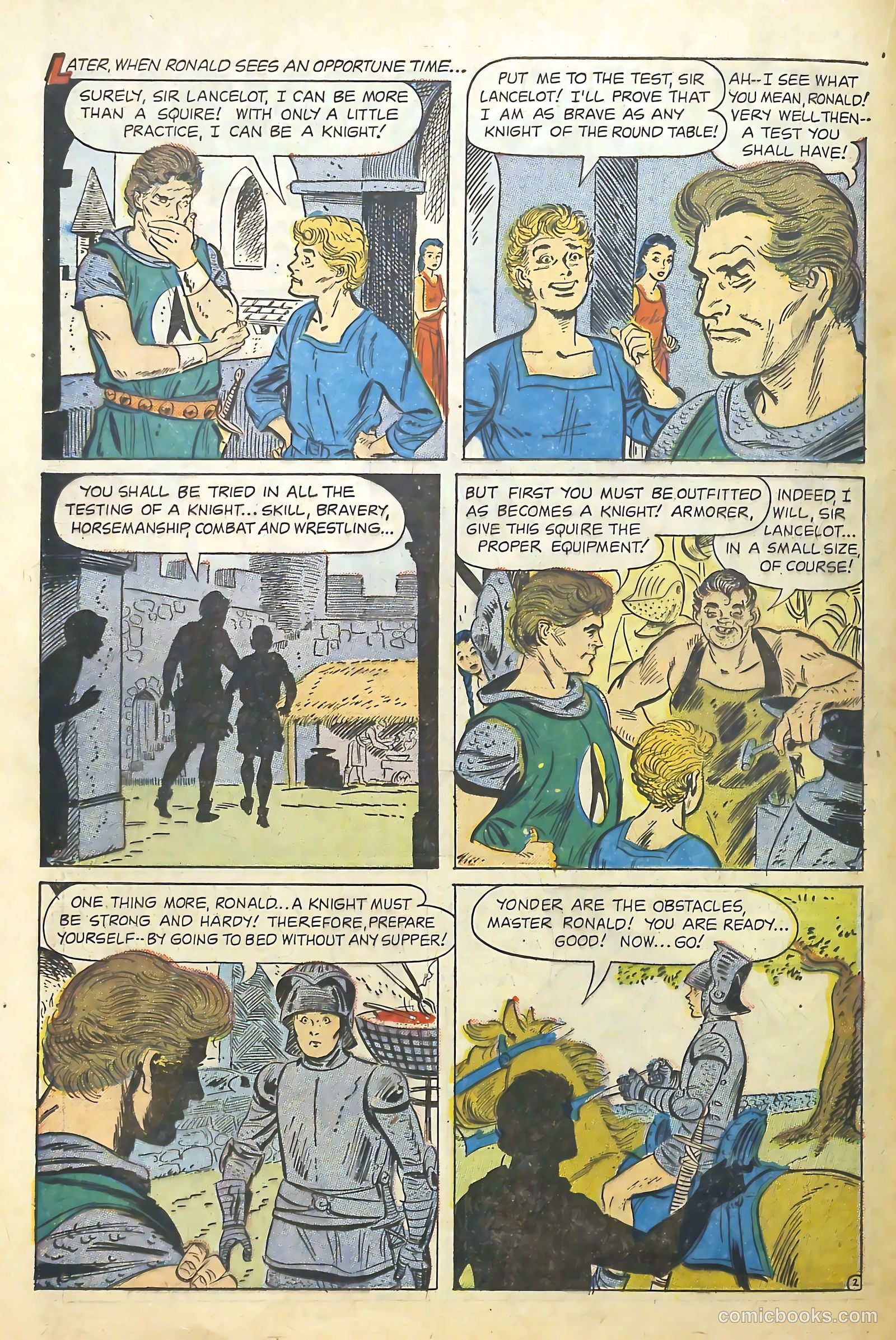 Knights of the Round Table #10 (1957) — page 24 of 36