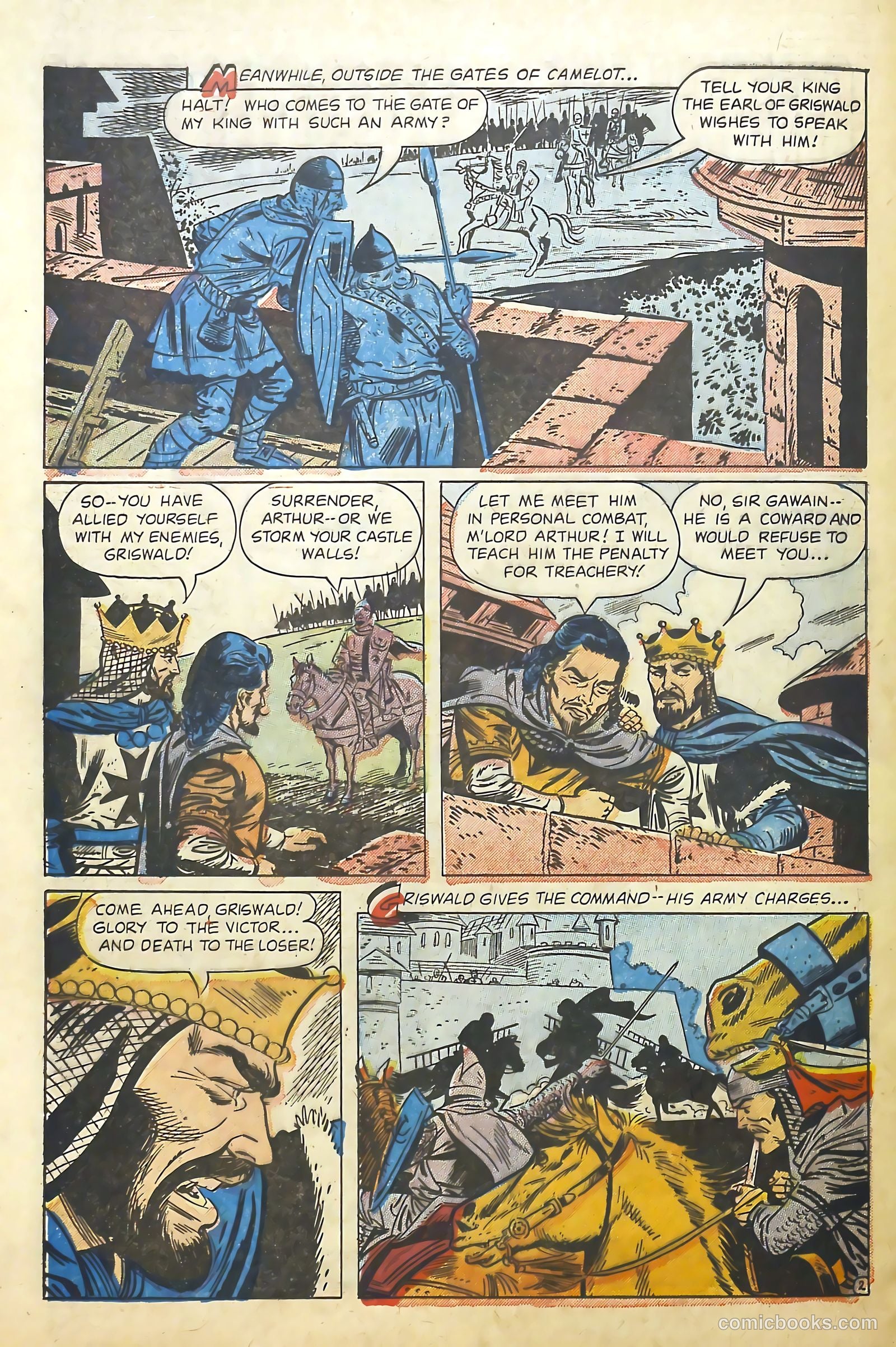 Knights of the Round Table #10 (1957) — page 28 of 36